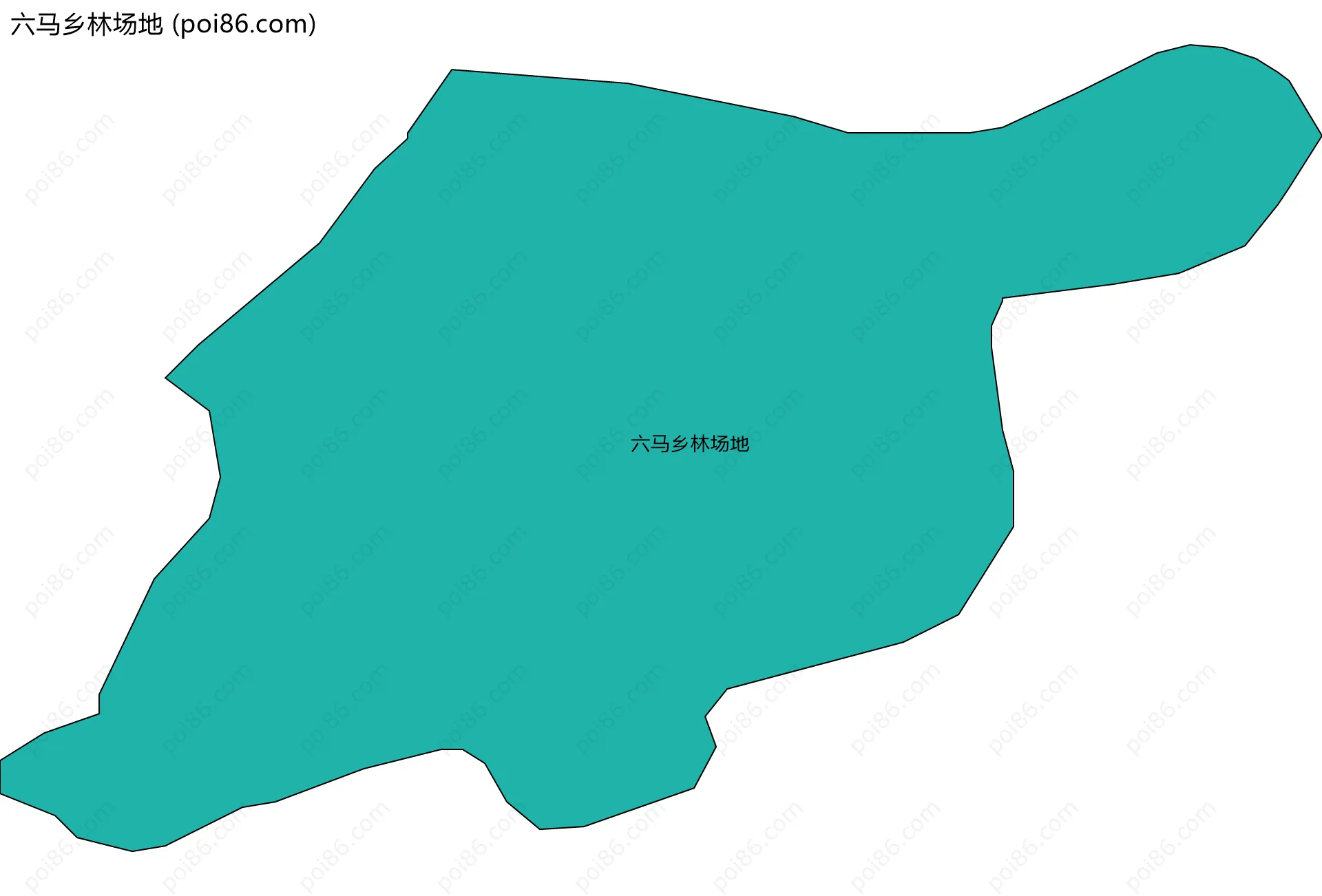六马乡林场地边界地图
