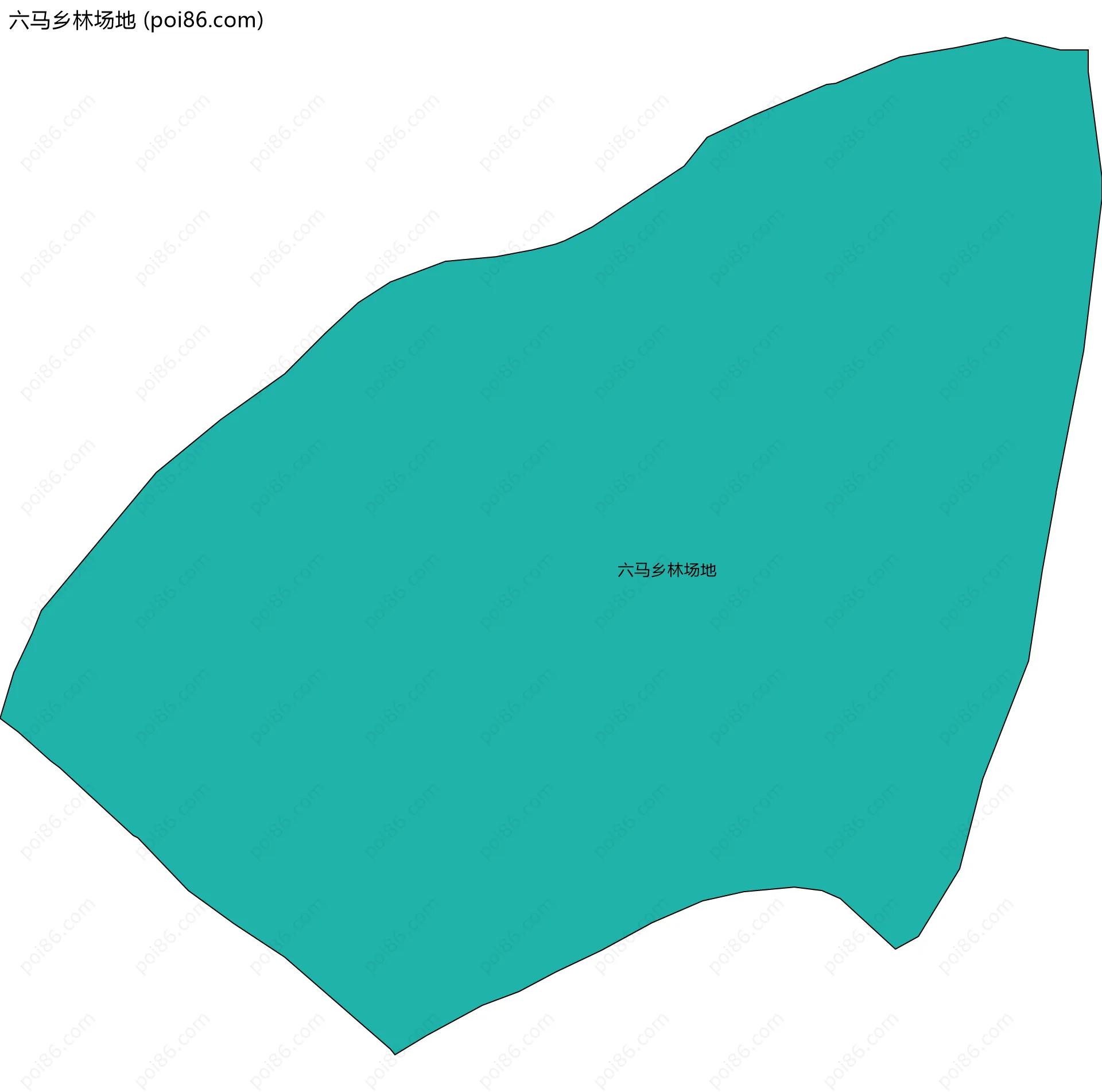 六马乡林场地边界地图