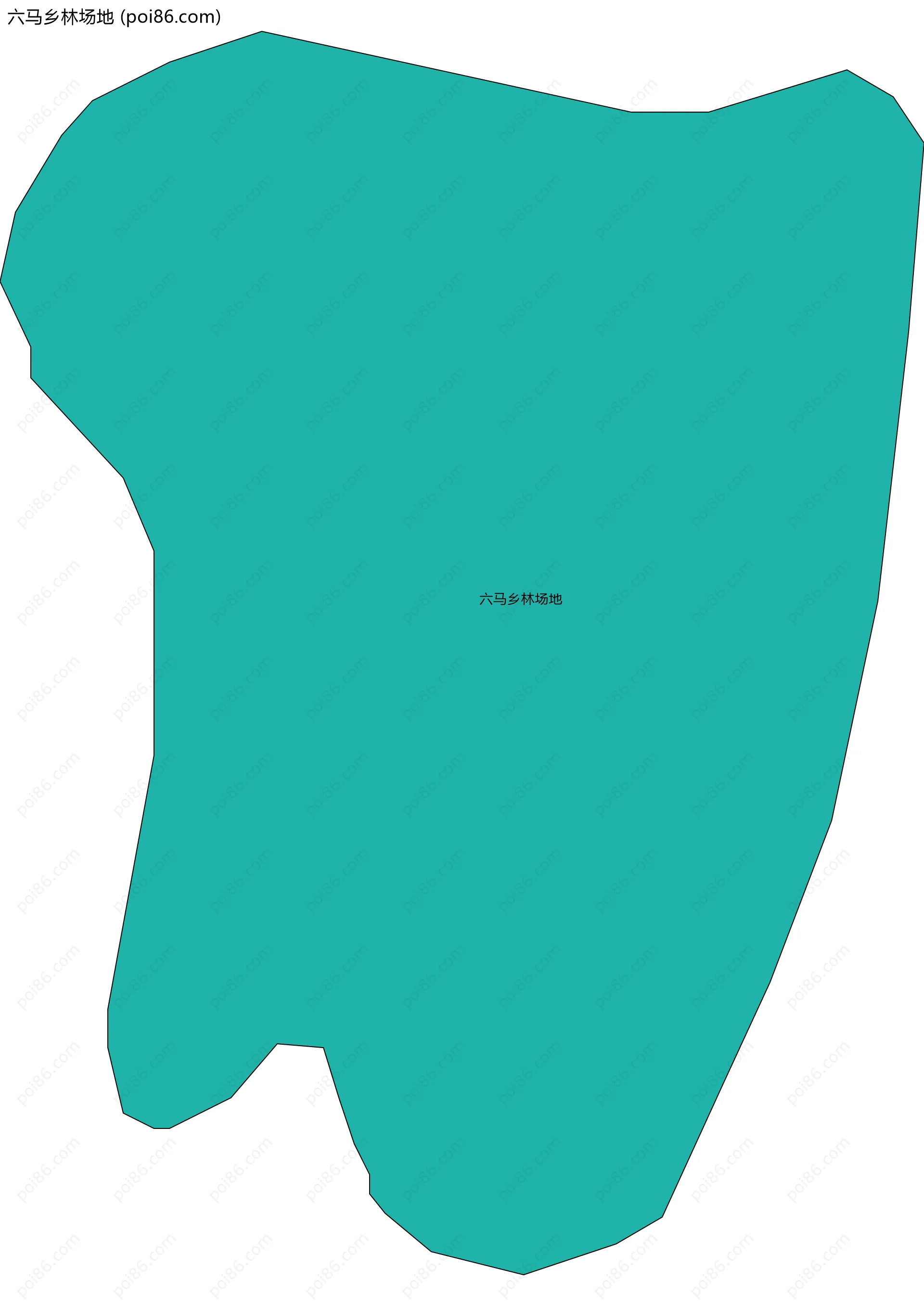 六马乡林场地边界地图