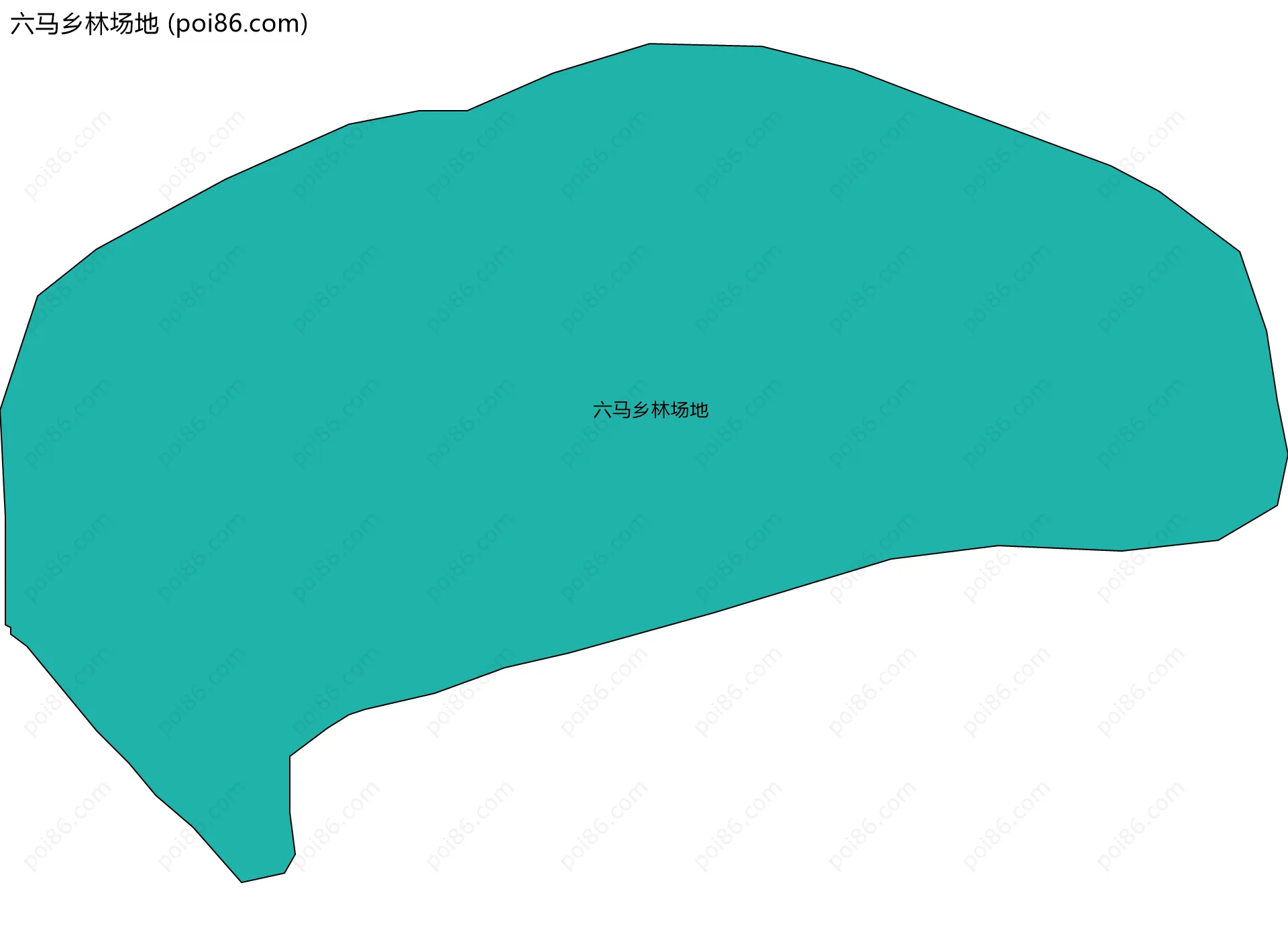 六马乡林场地边界地图