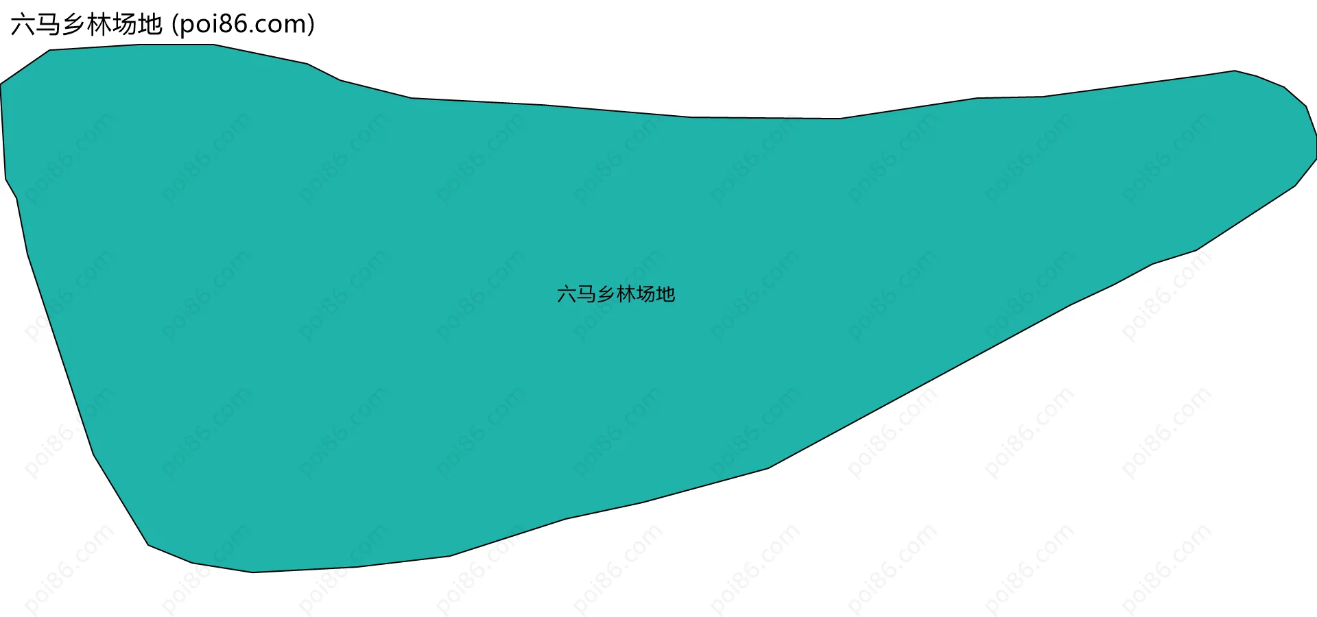 六马乡林场地边界地图