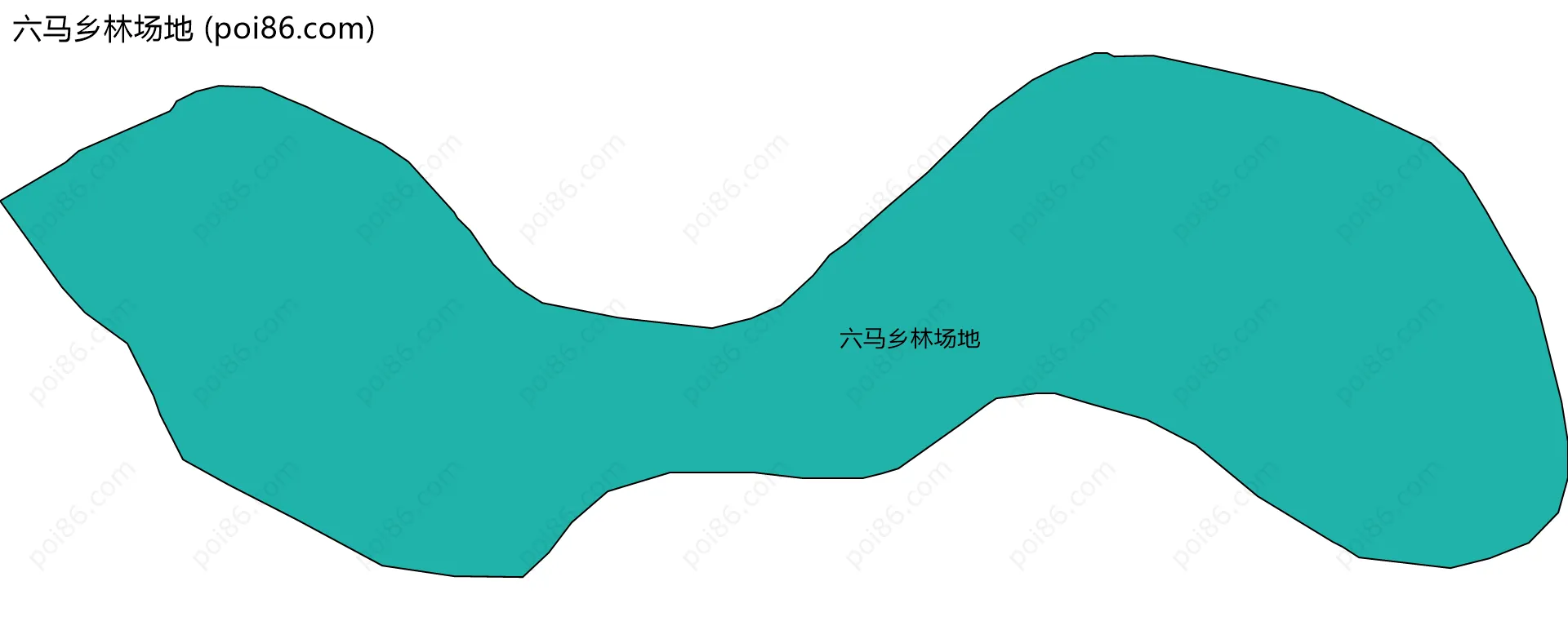 六马乡林场地边界地图