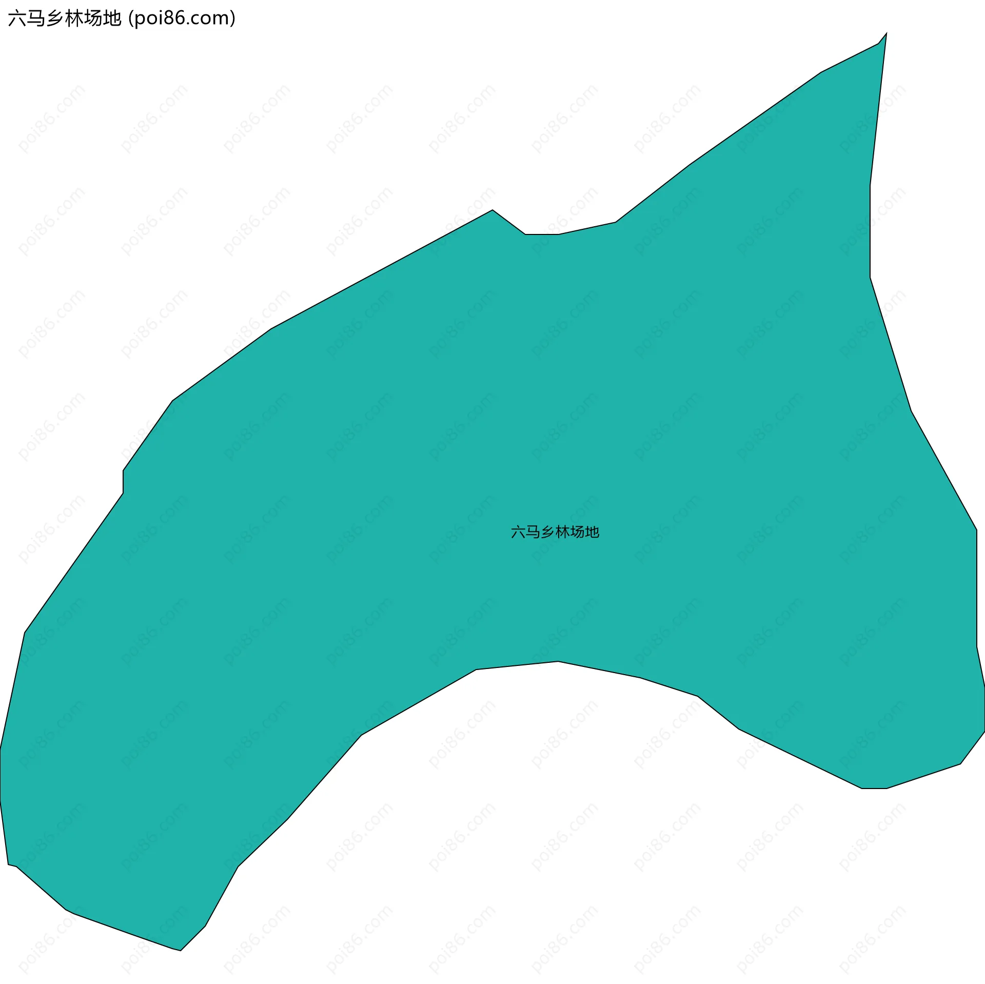 六马乡林场地边界地图