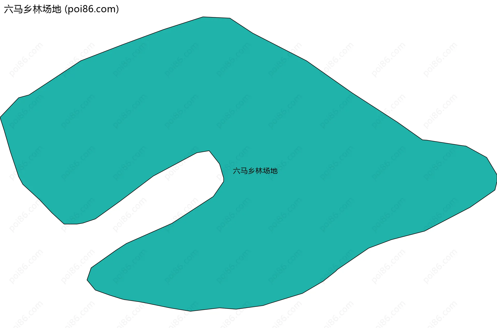 六马乡林场地边界地图