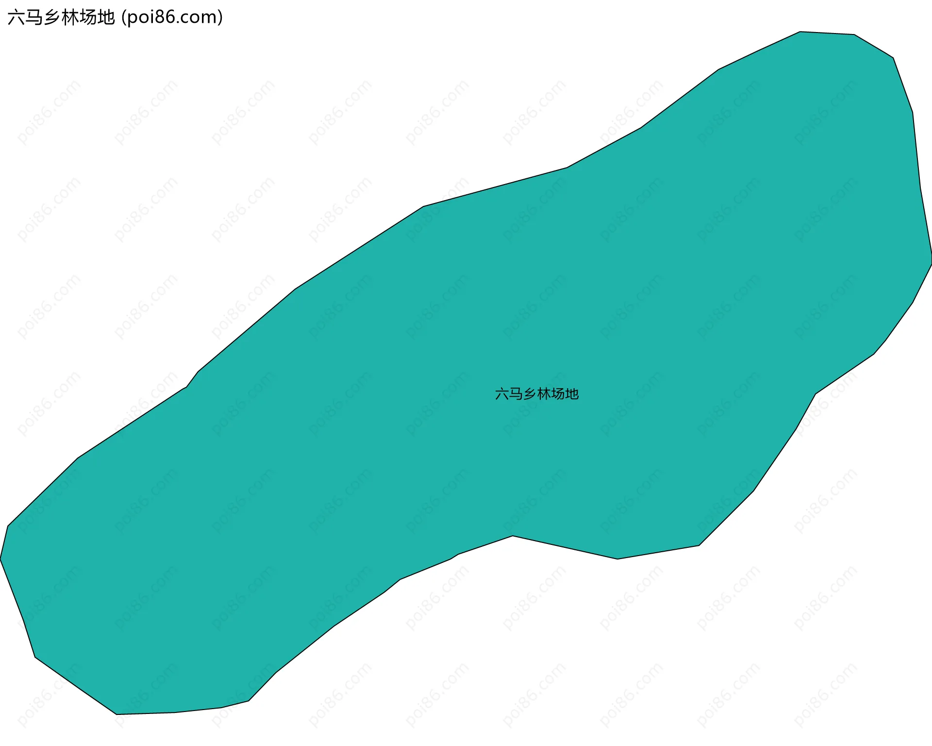 六马乡林场地边界地图