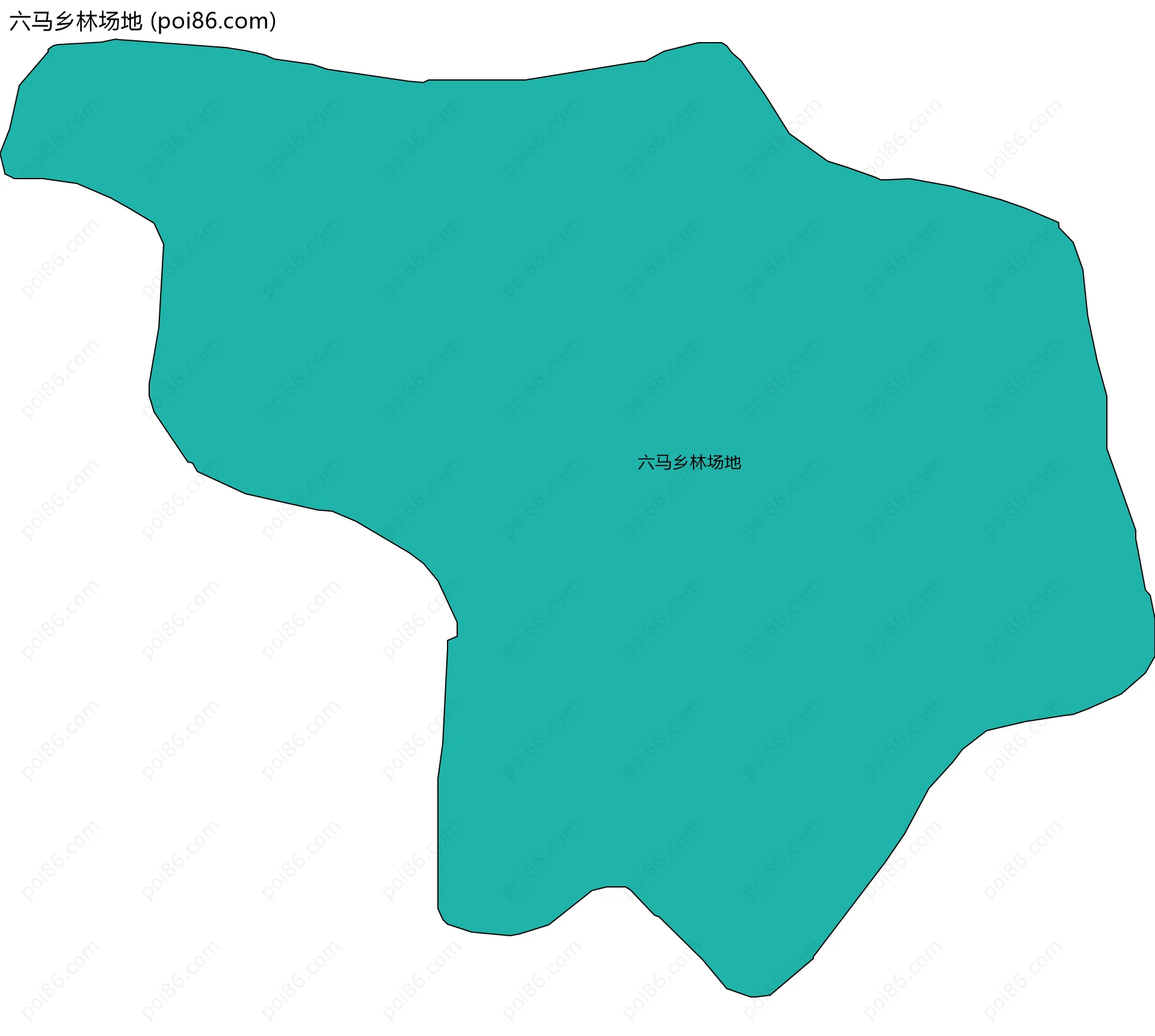 六马乡林场地边界地图