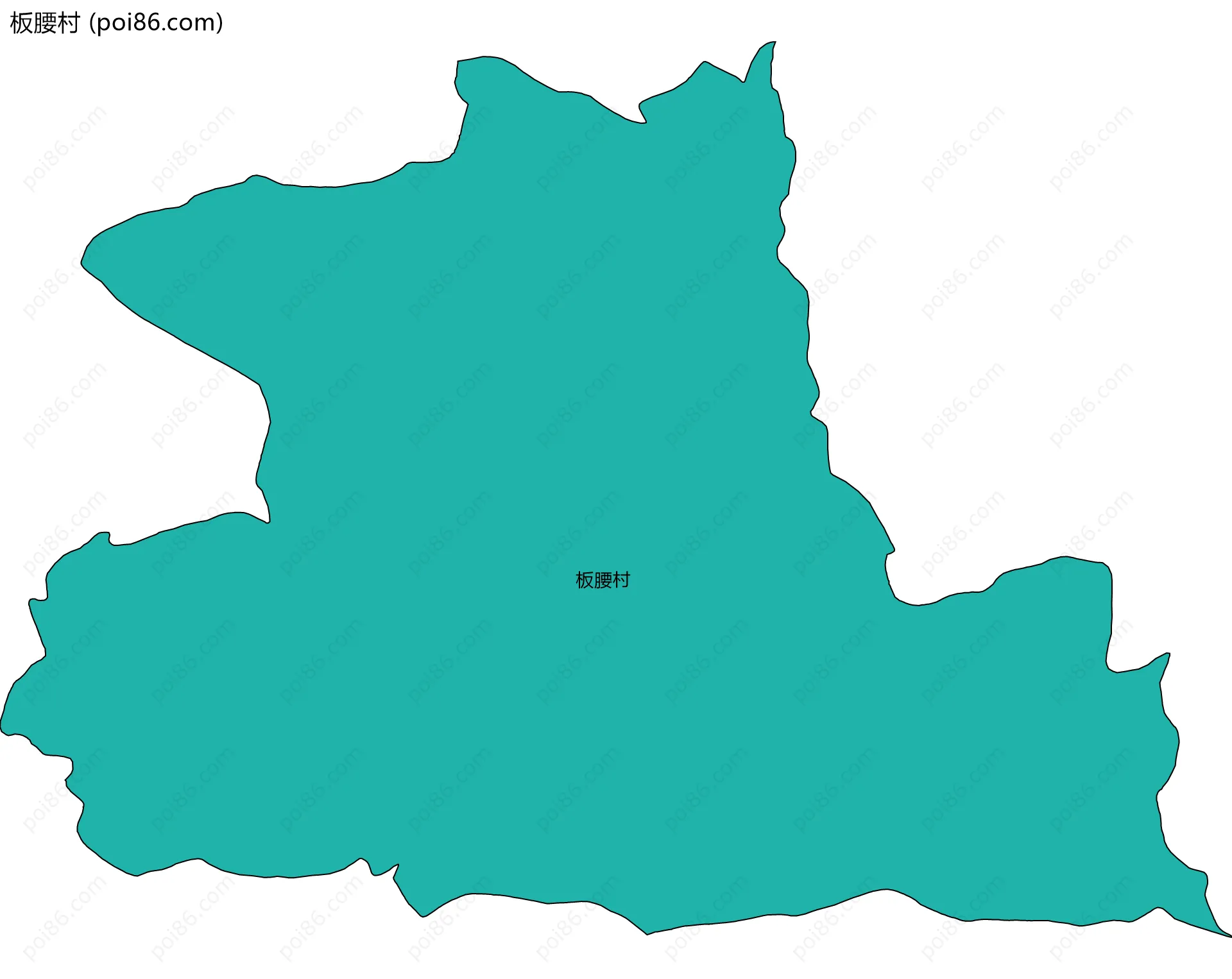 板腰村边界地图