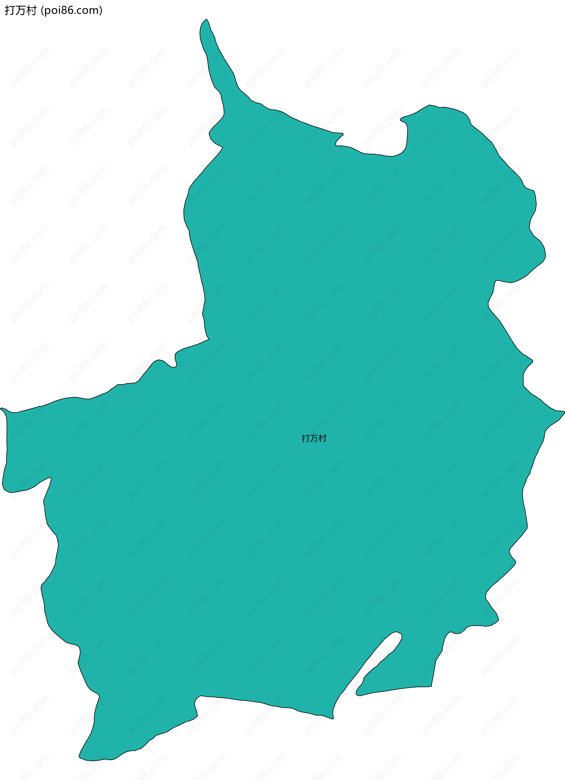 打万村边界地图