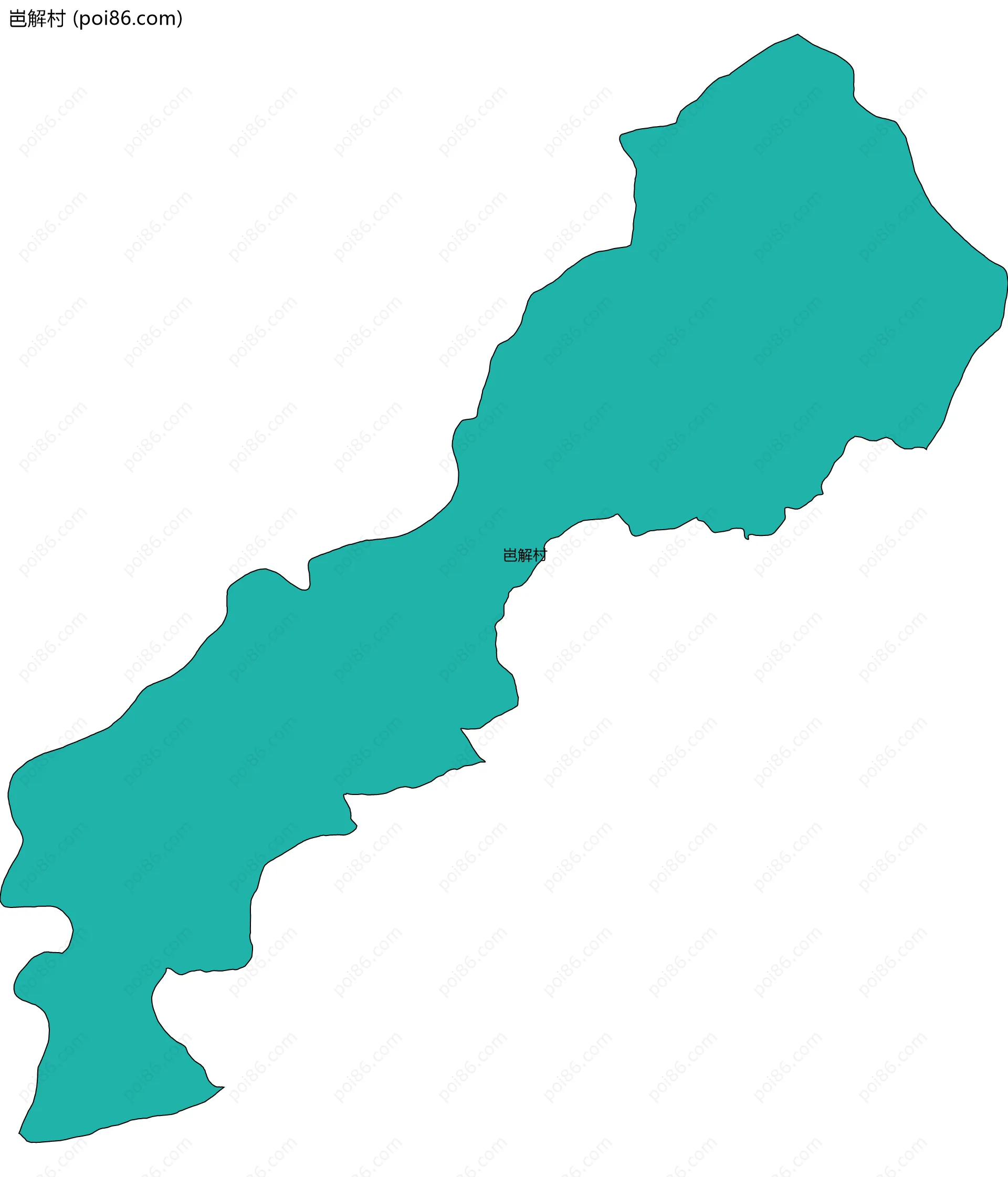 岜解村边界地图