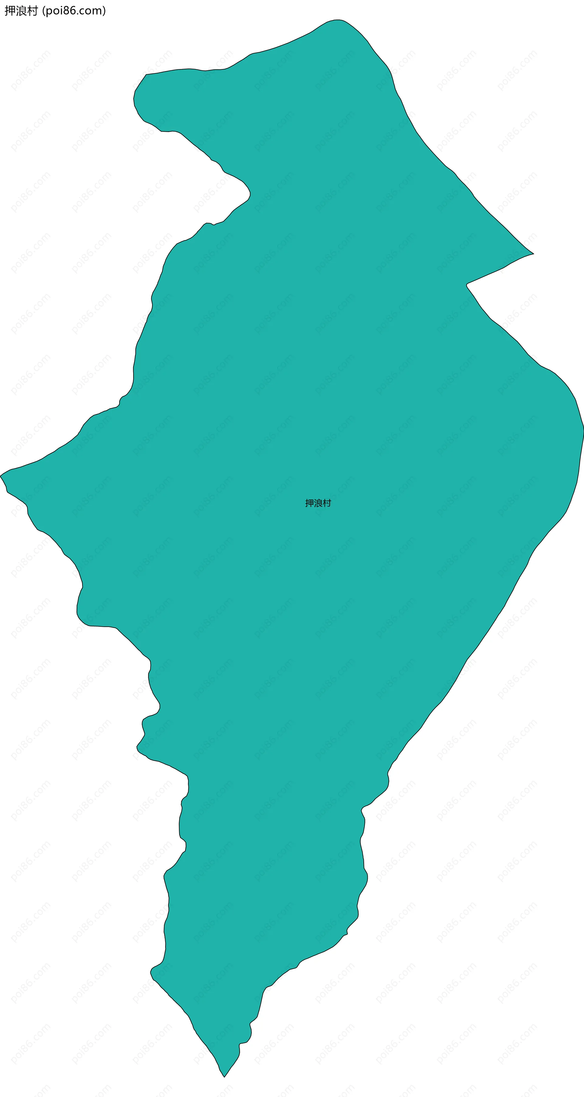 押浪村边界地图