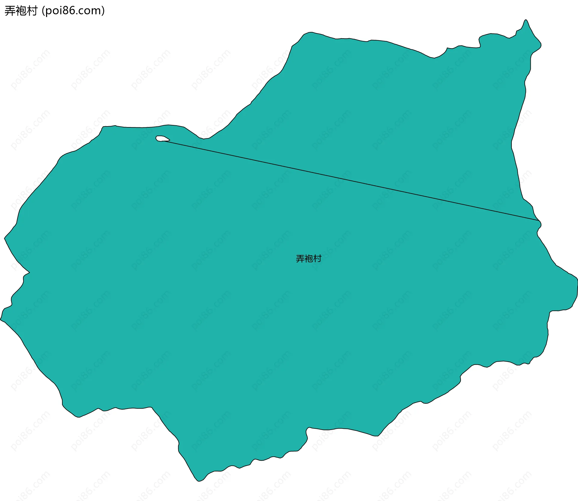 弄袍村边界地图