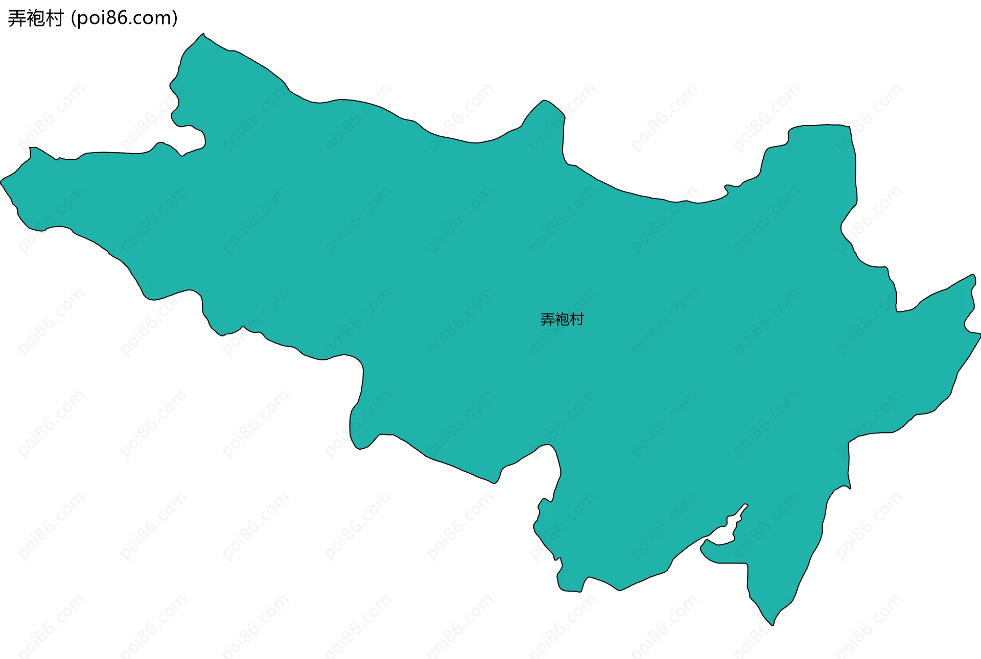 弄袍村边界地图