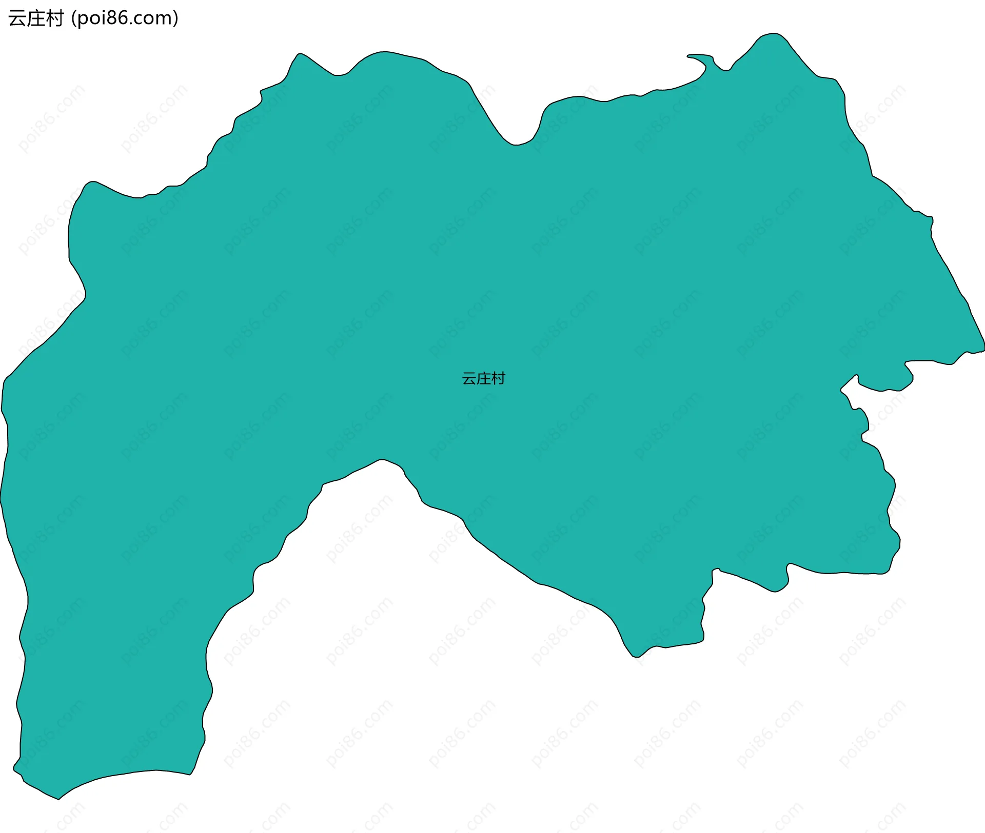 云庄村边界地图