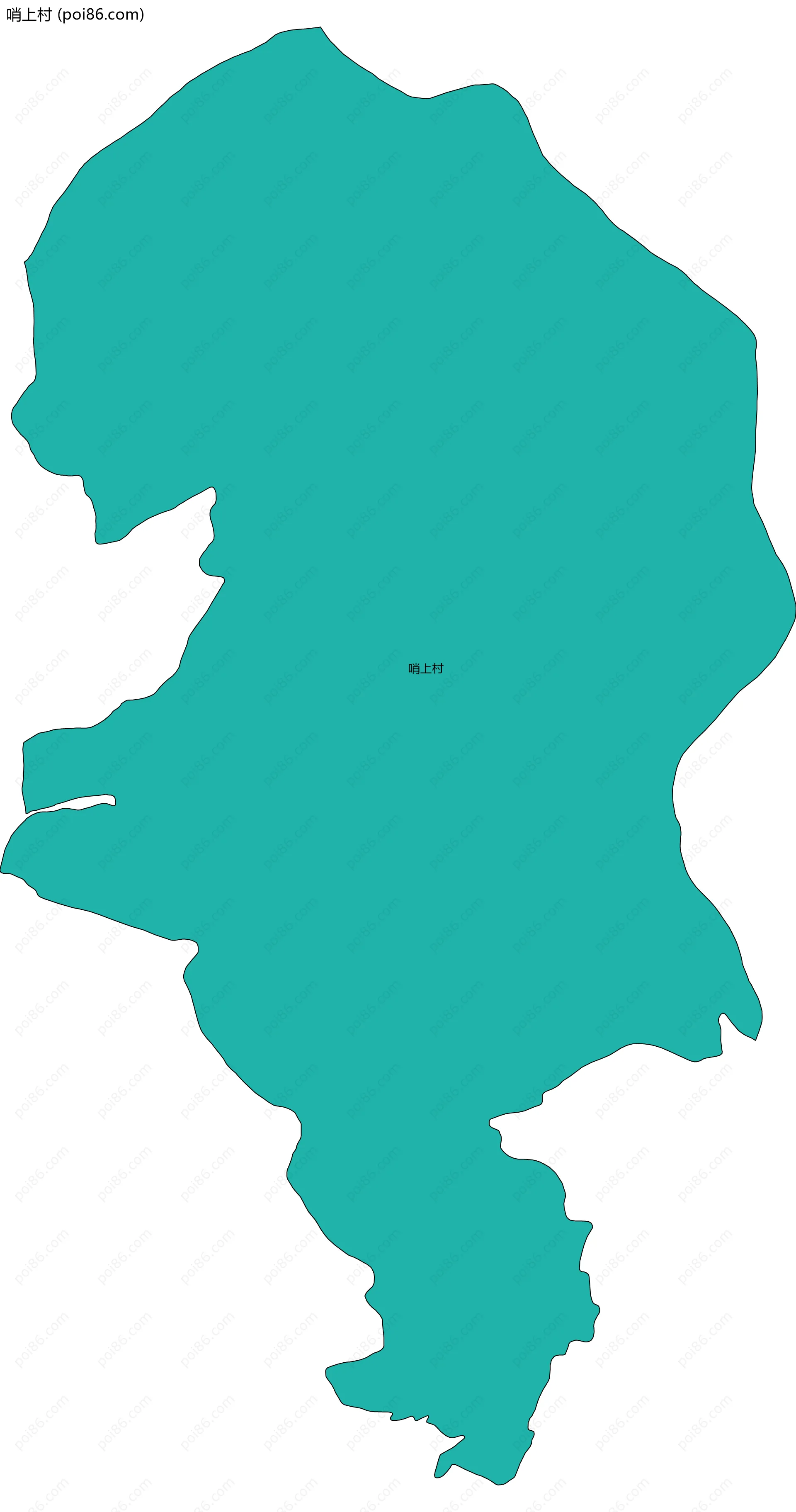 哨上村边界地图