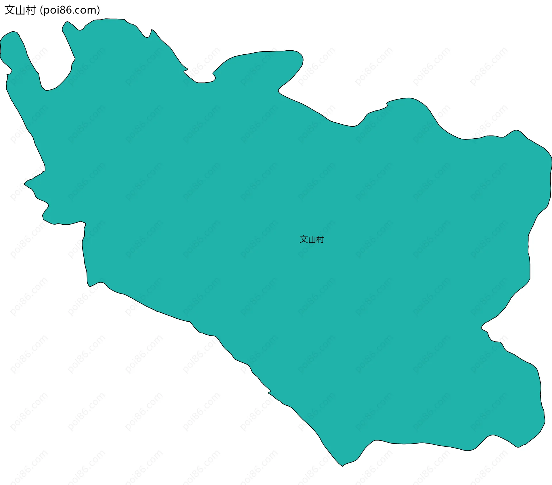 文山村边界地图