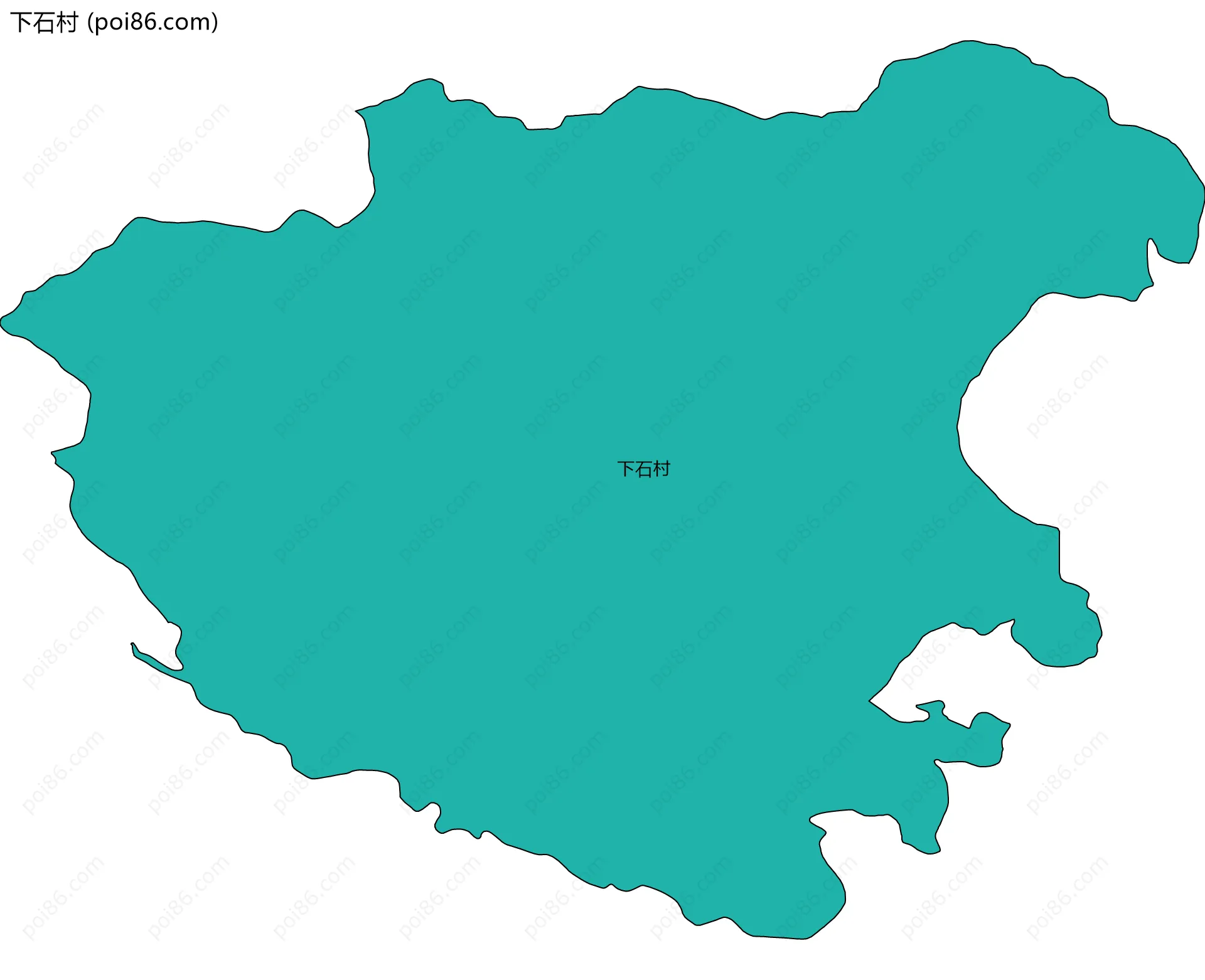 下石村边界地图