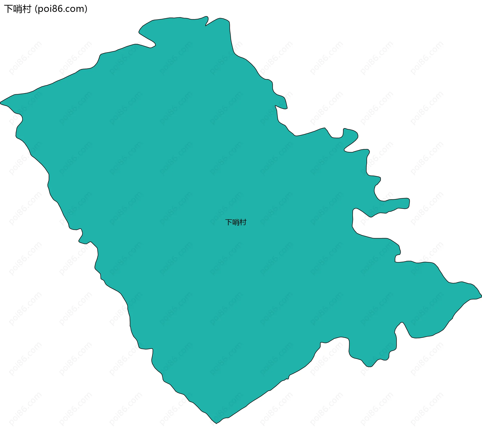 下哨村边界地图