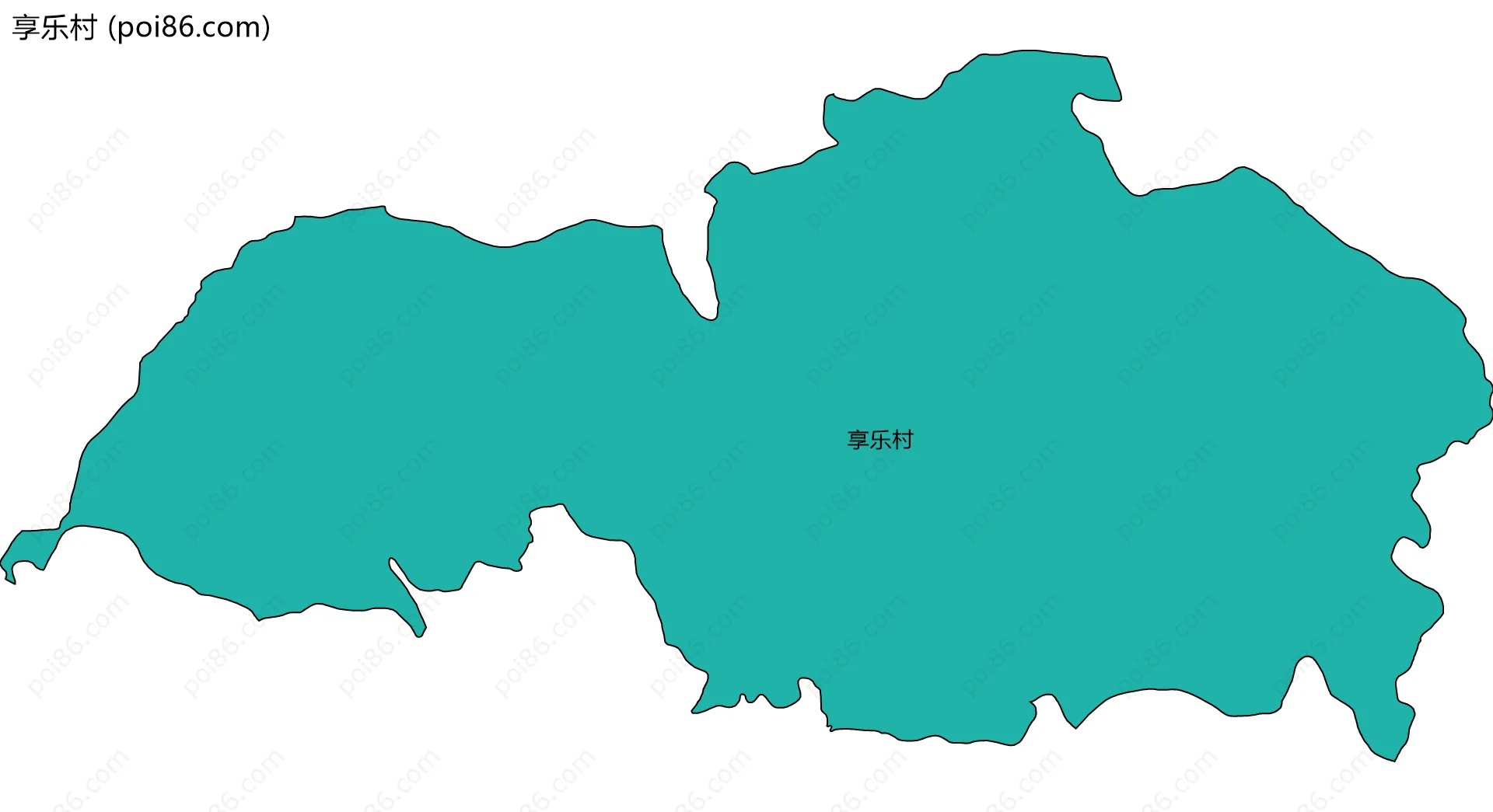 享乐村边界地图