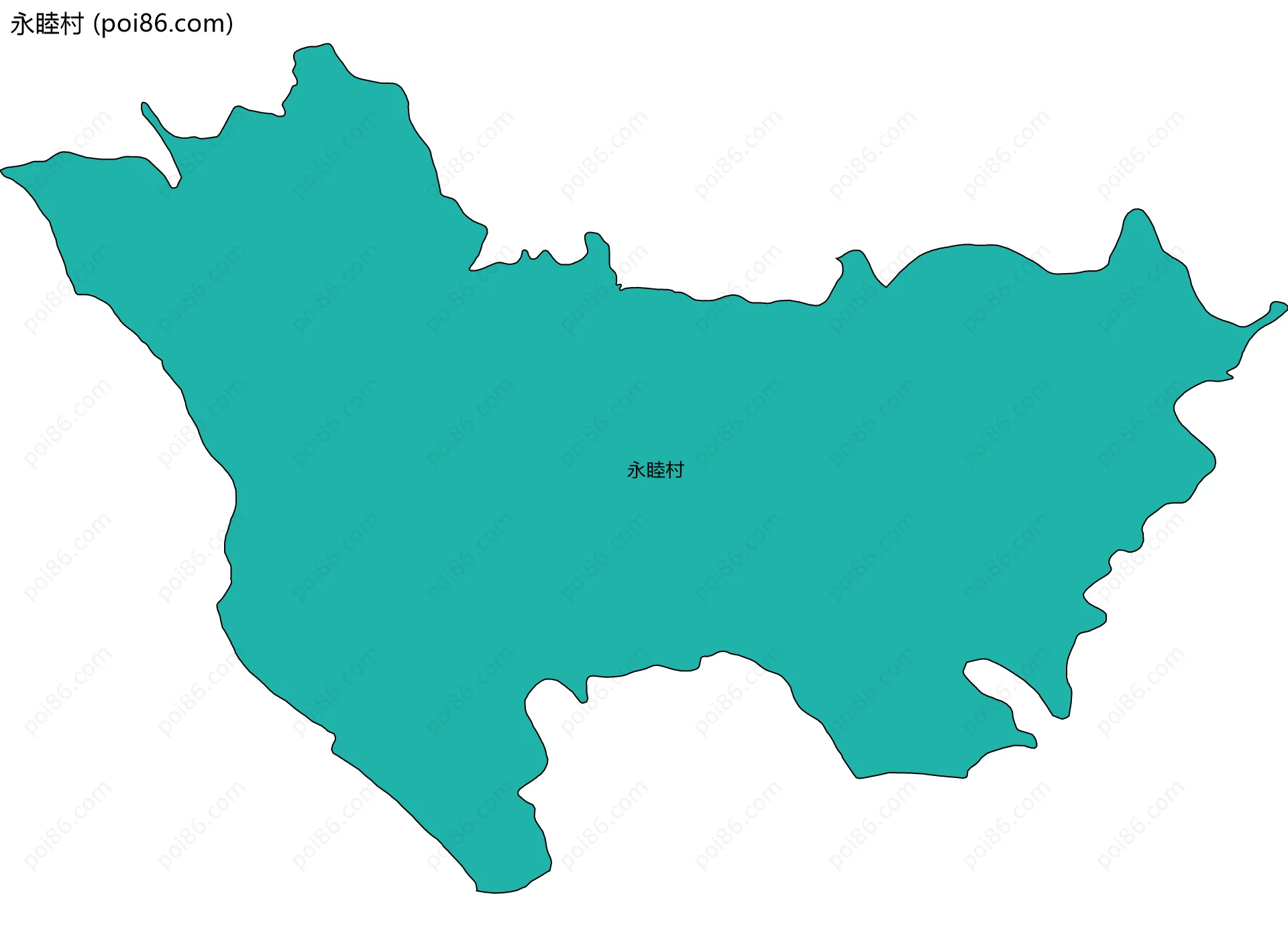 永睦村边界地图