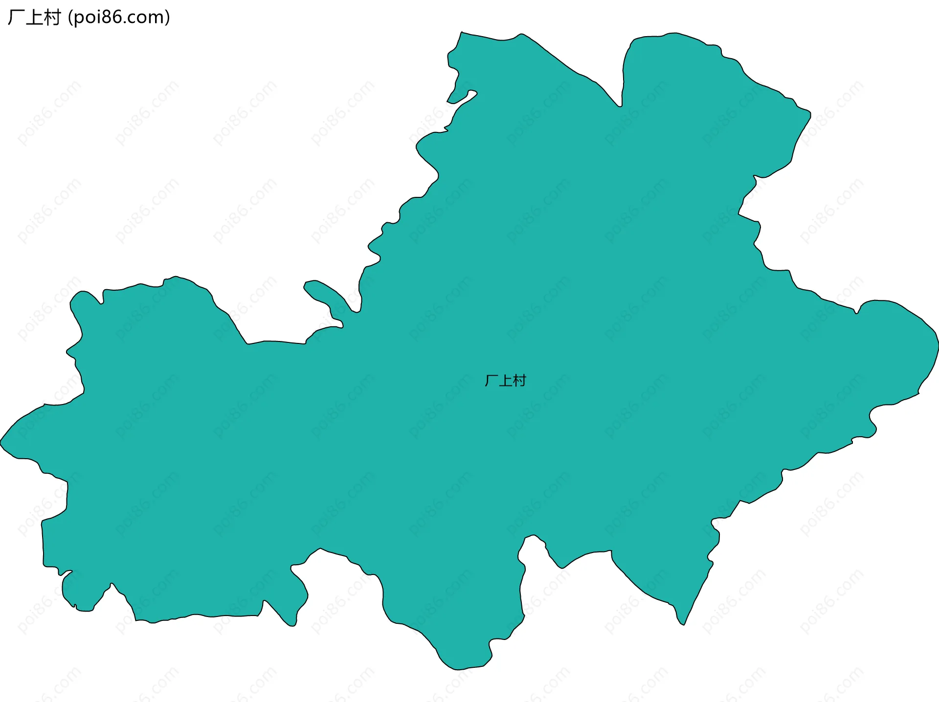 厂上村边界地图