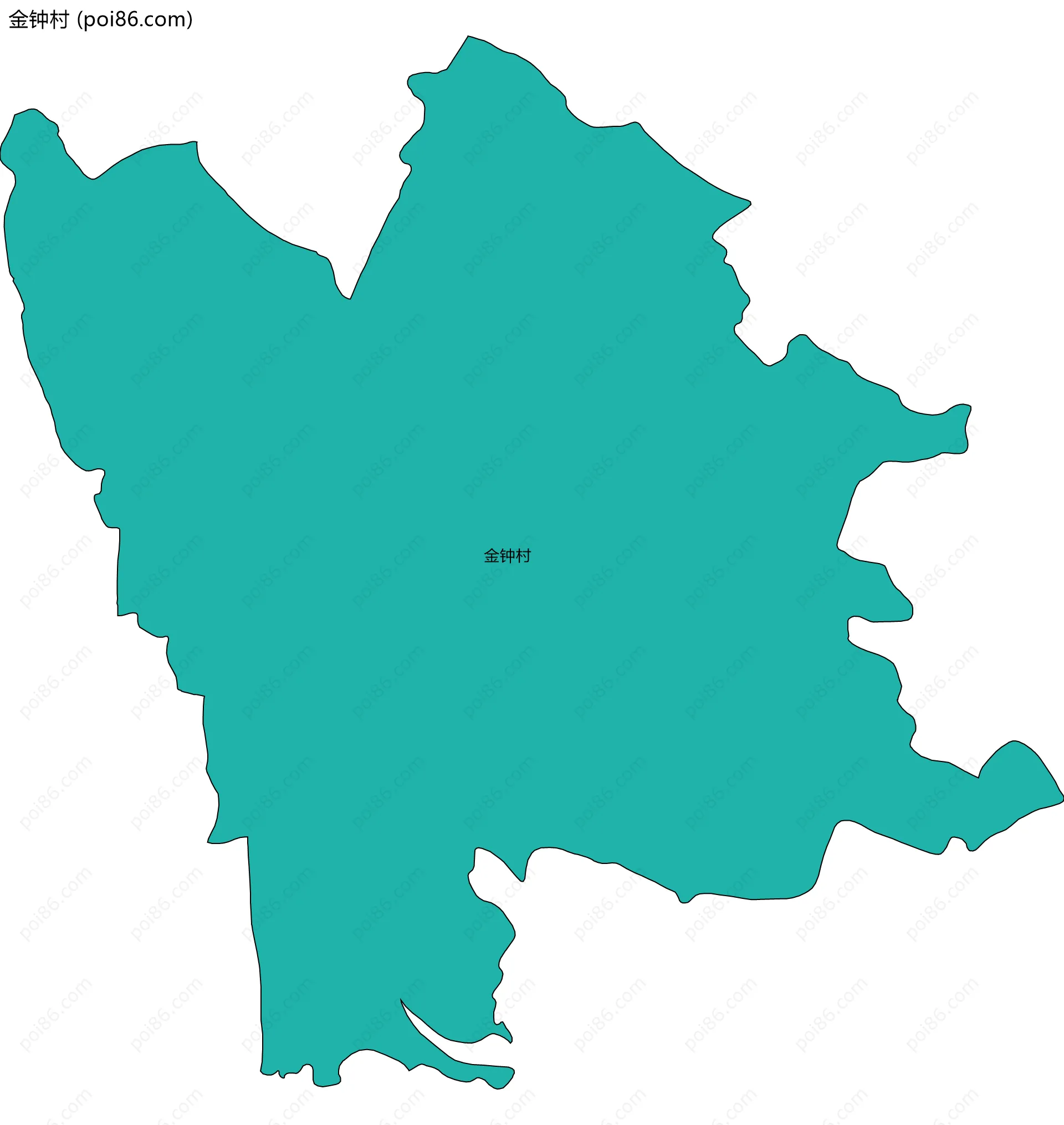 金钟村边界地图