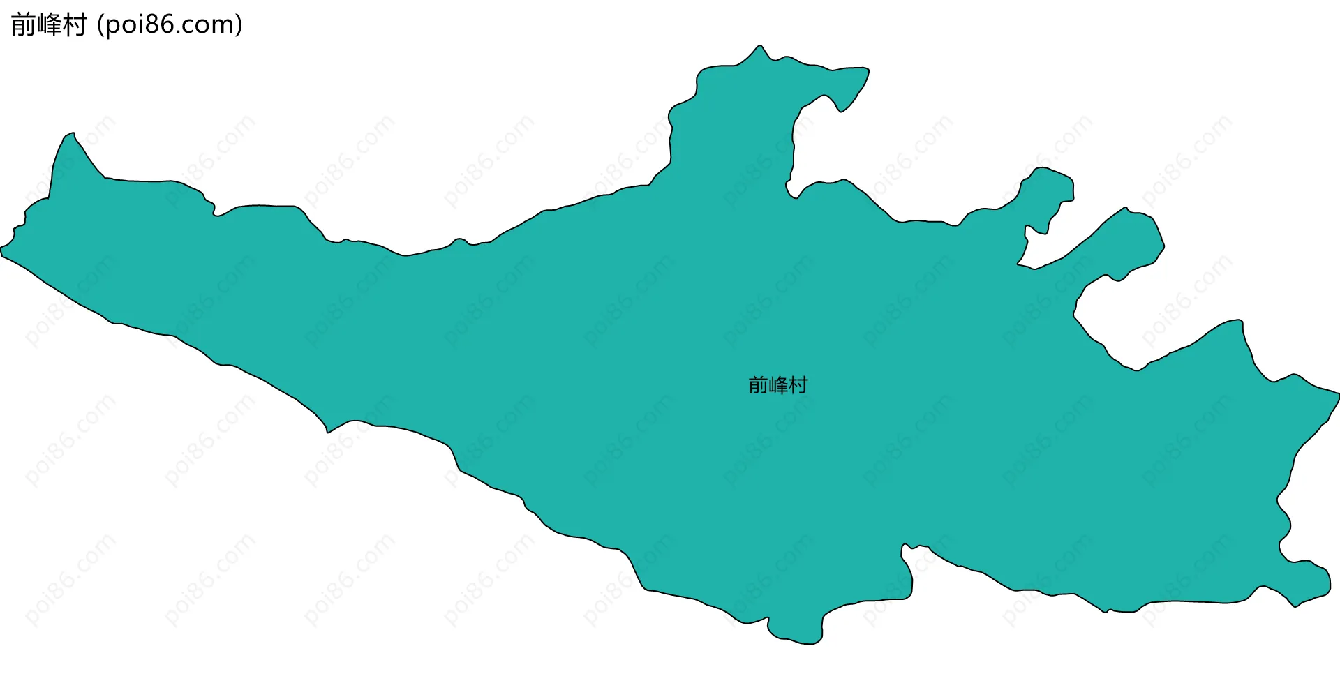 前峰村边界地图