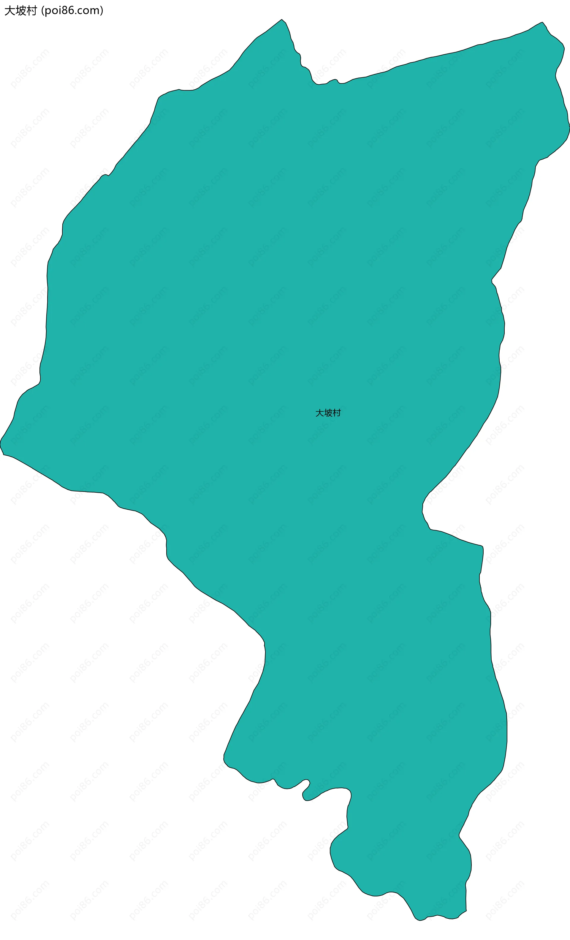 大坡村边界地图