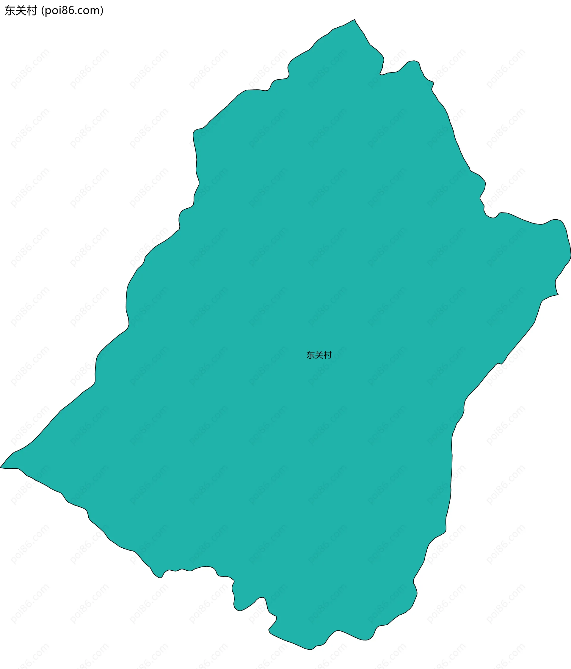 东关村边界地图