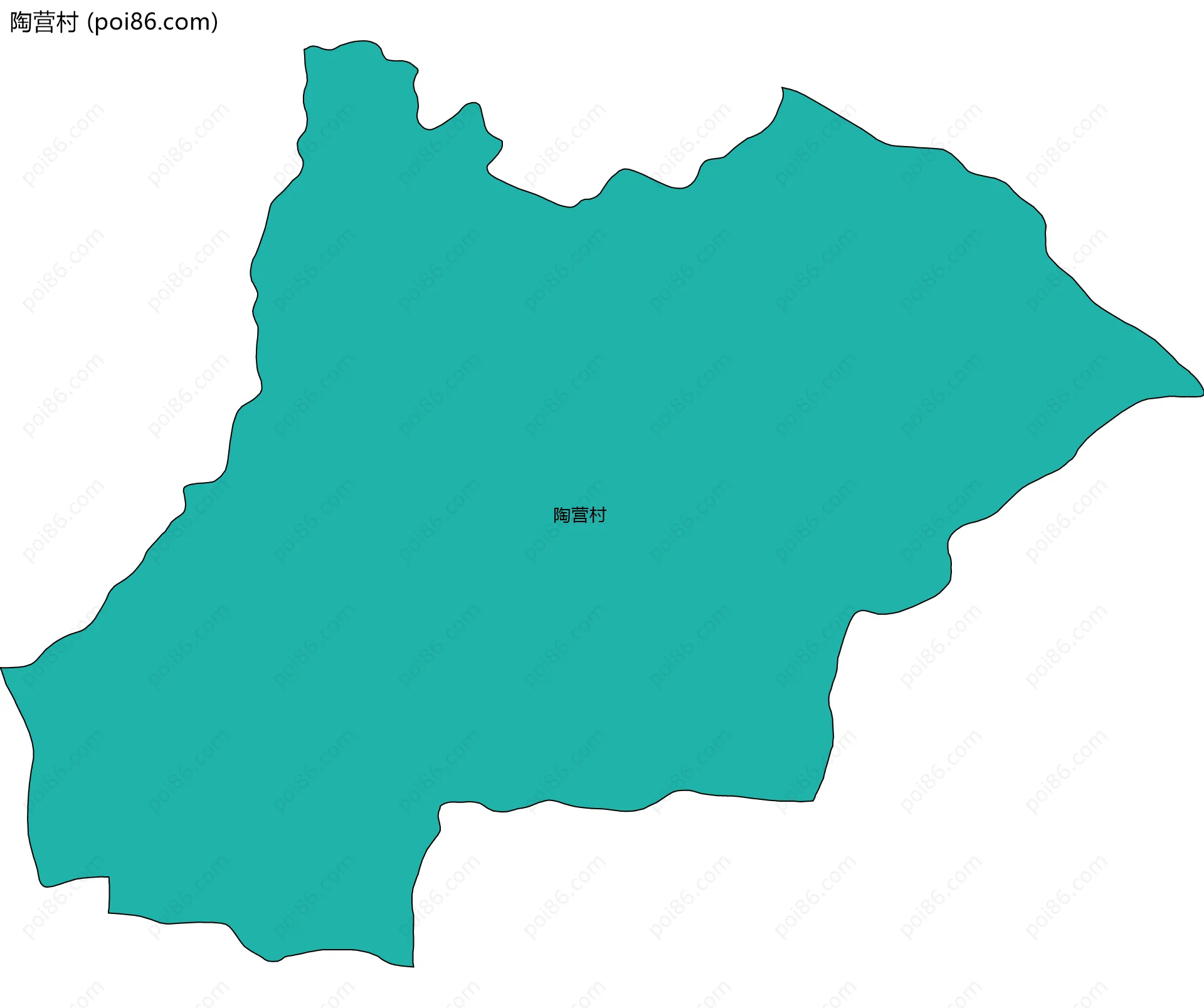 陶营村边界地图