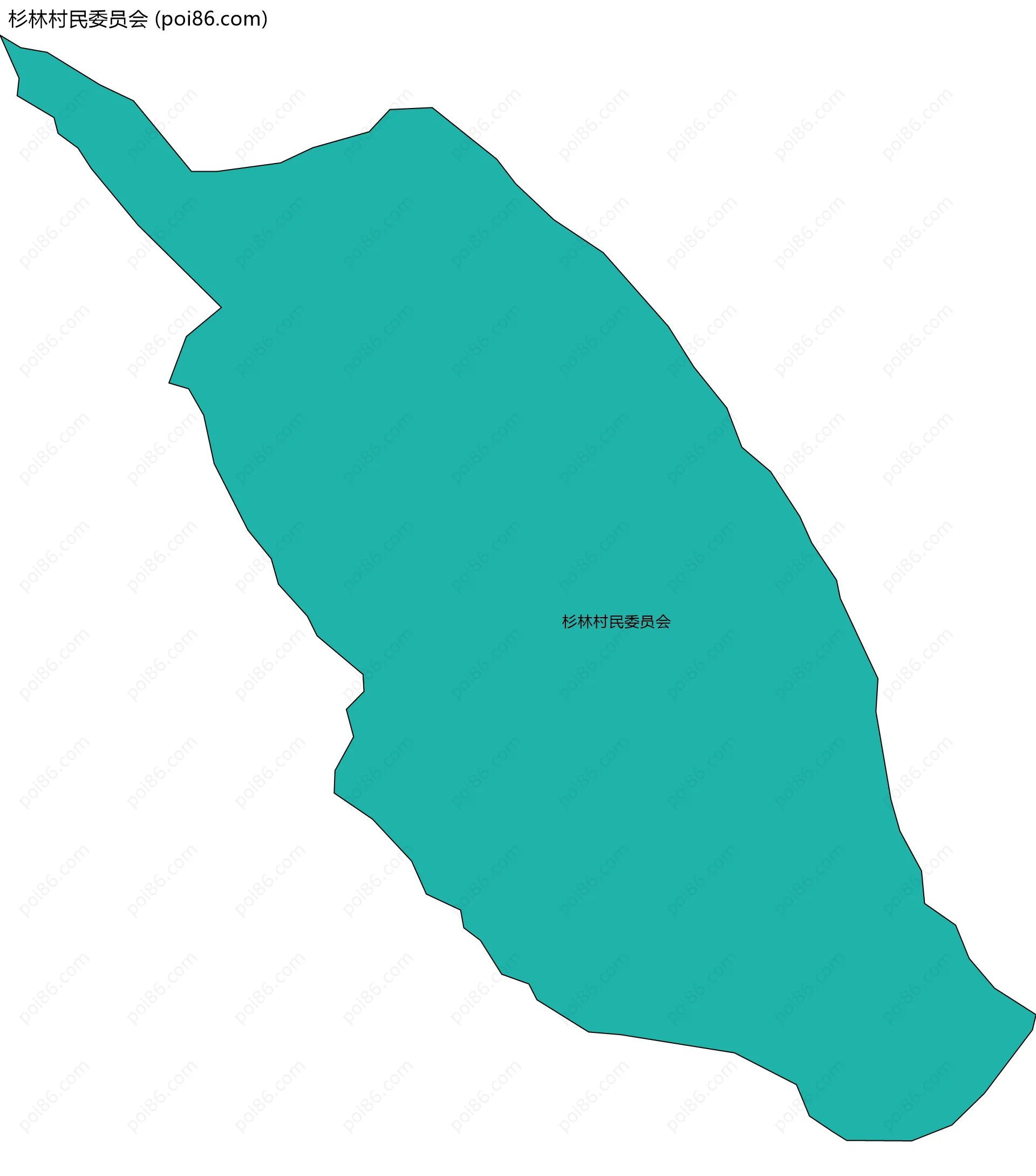 杉林村民委员会边界地图