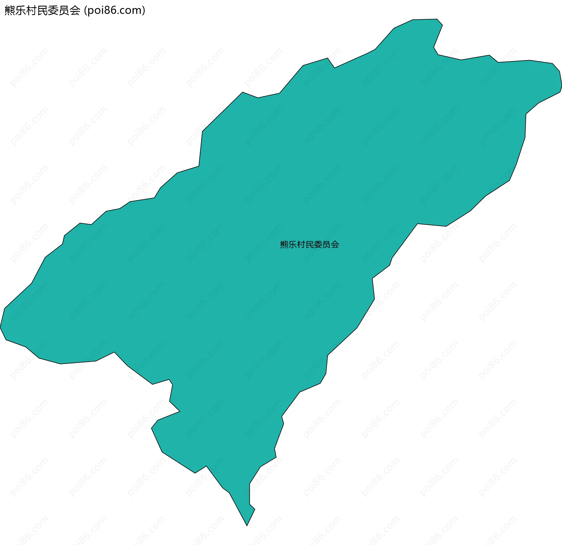 熊乐村民委员会边界地图