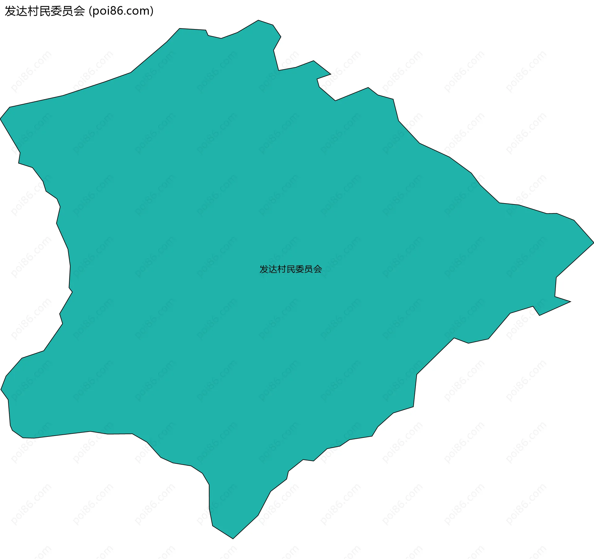 发达村民委员会边界地图