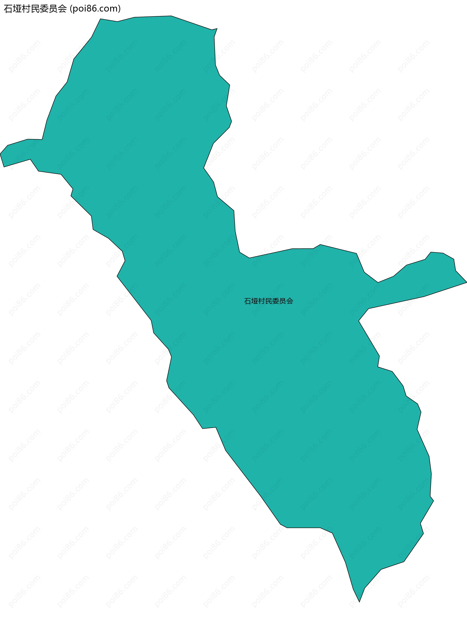 石垭村民委员会边界地图