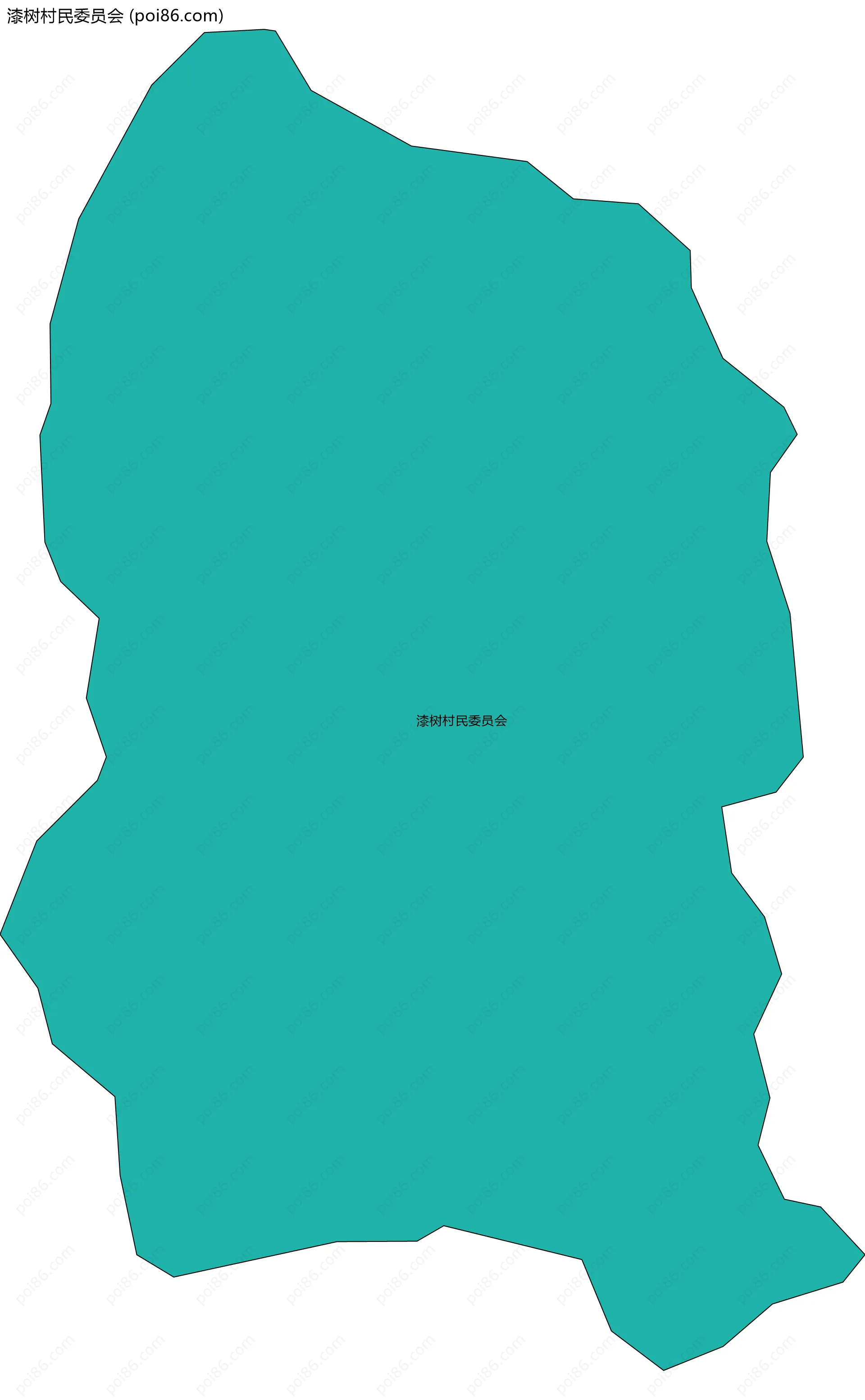 漆树村民委员会边界地图