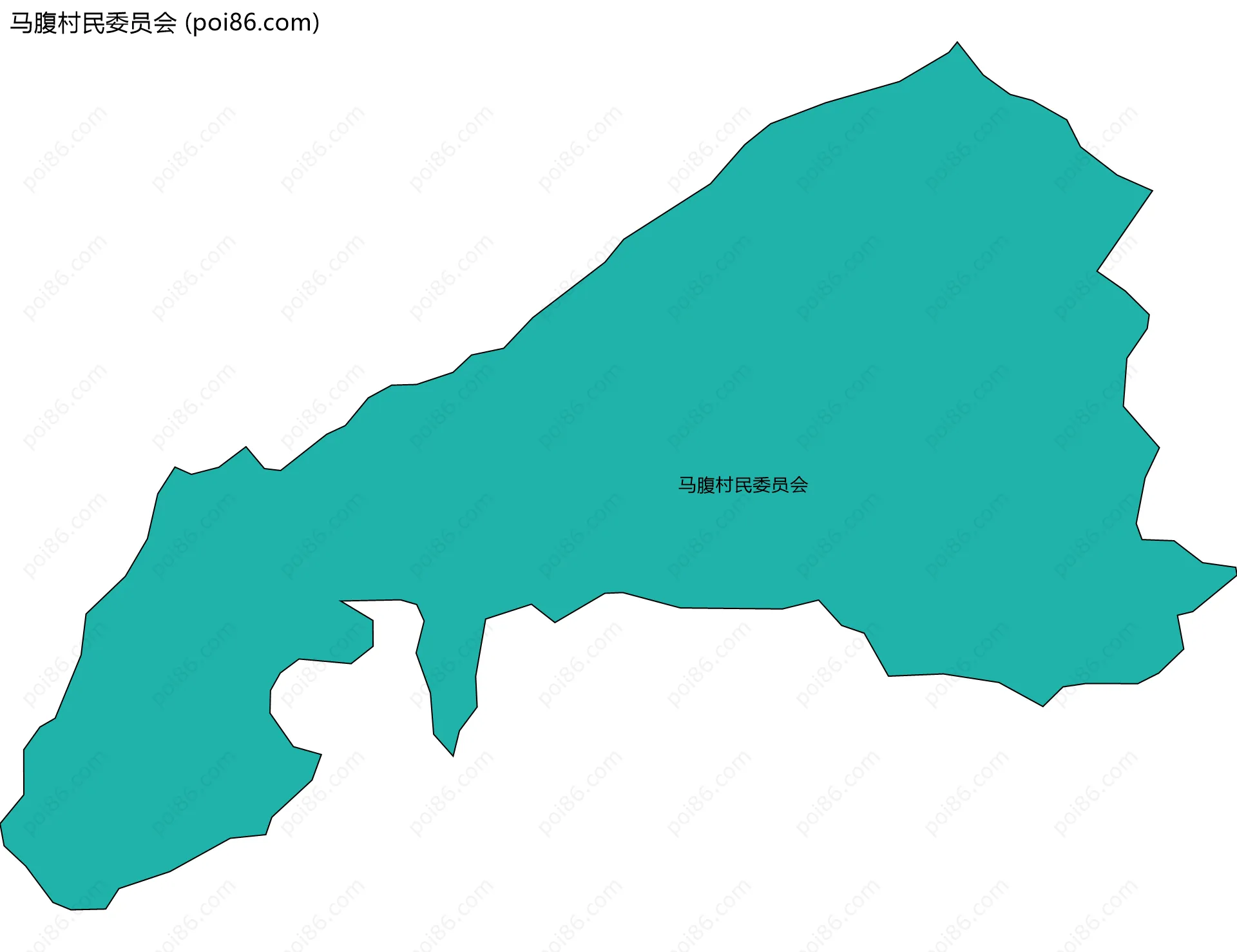 马腹村民委员会边界地图