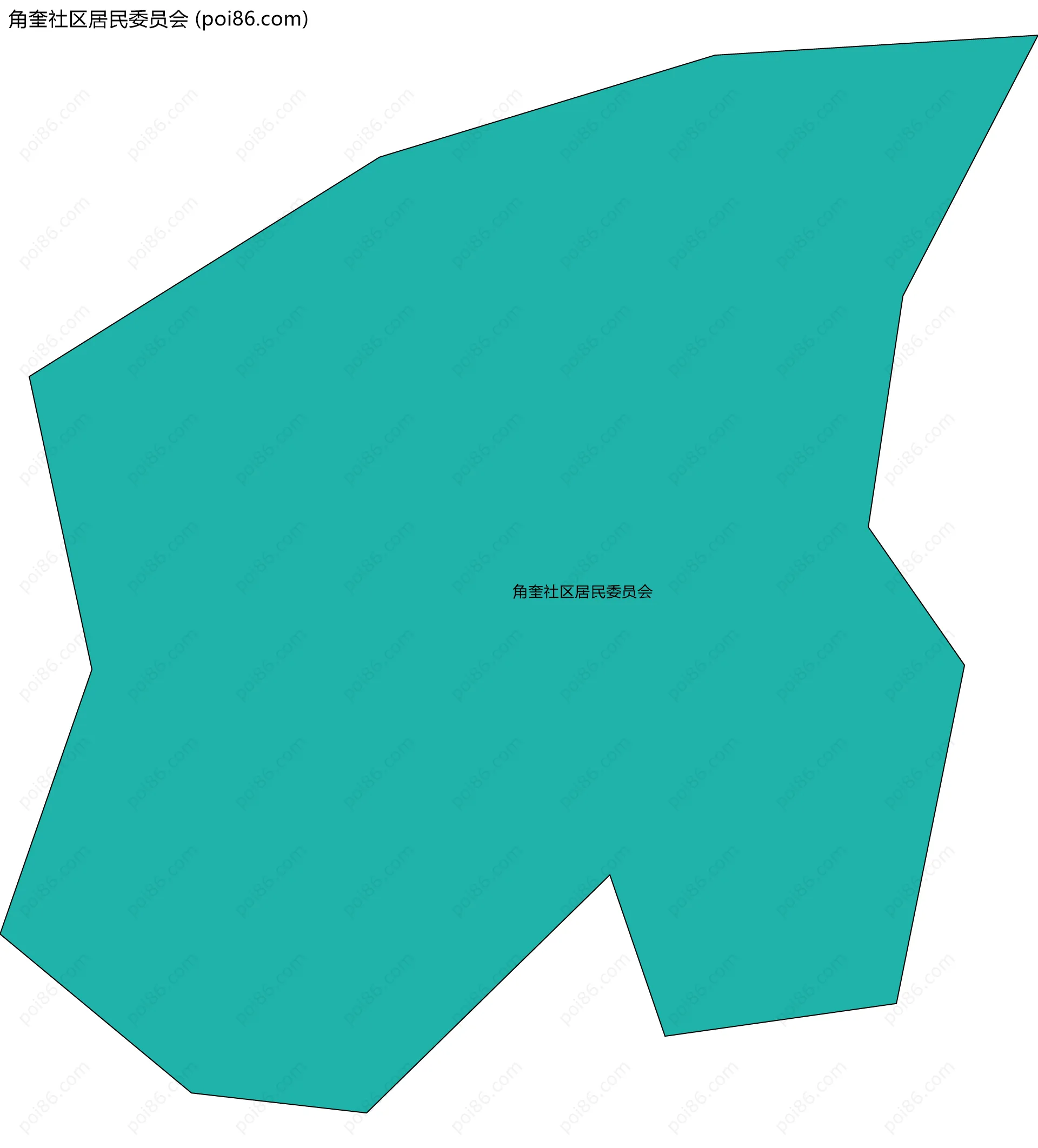 角奎社区居民委员会边界地图