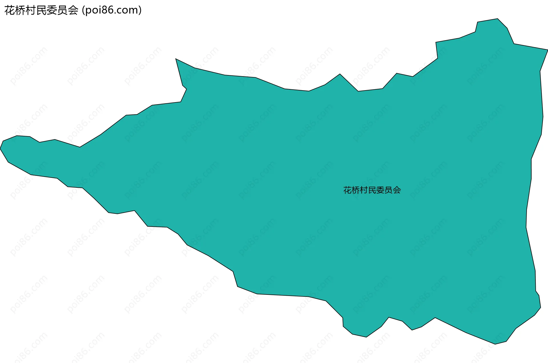 花桥村民委员会边界地图
