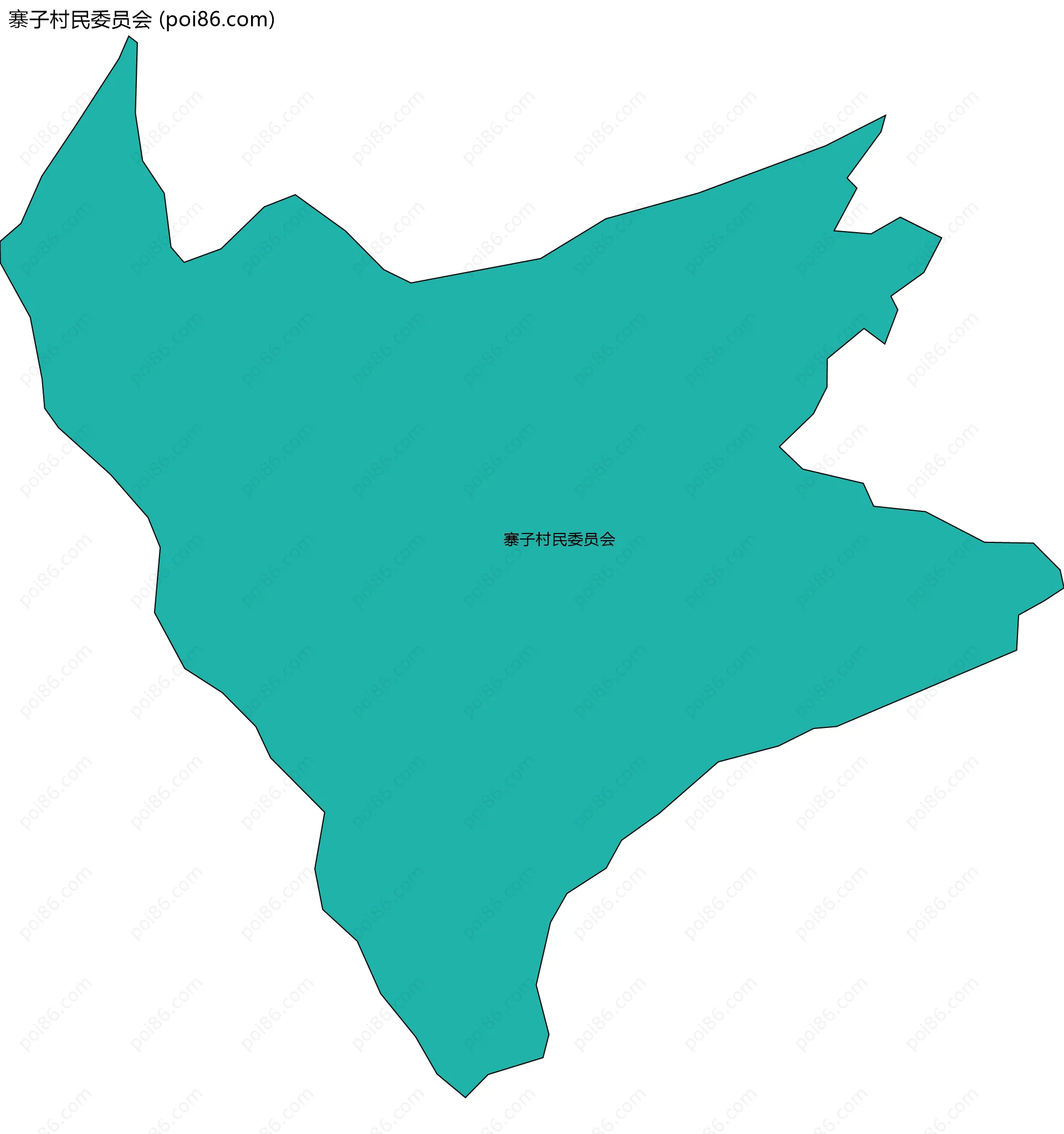 寨子村民委员会边界地图