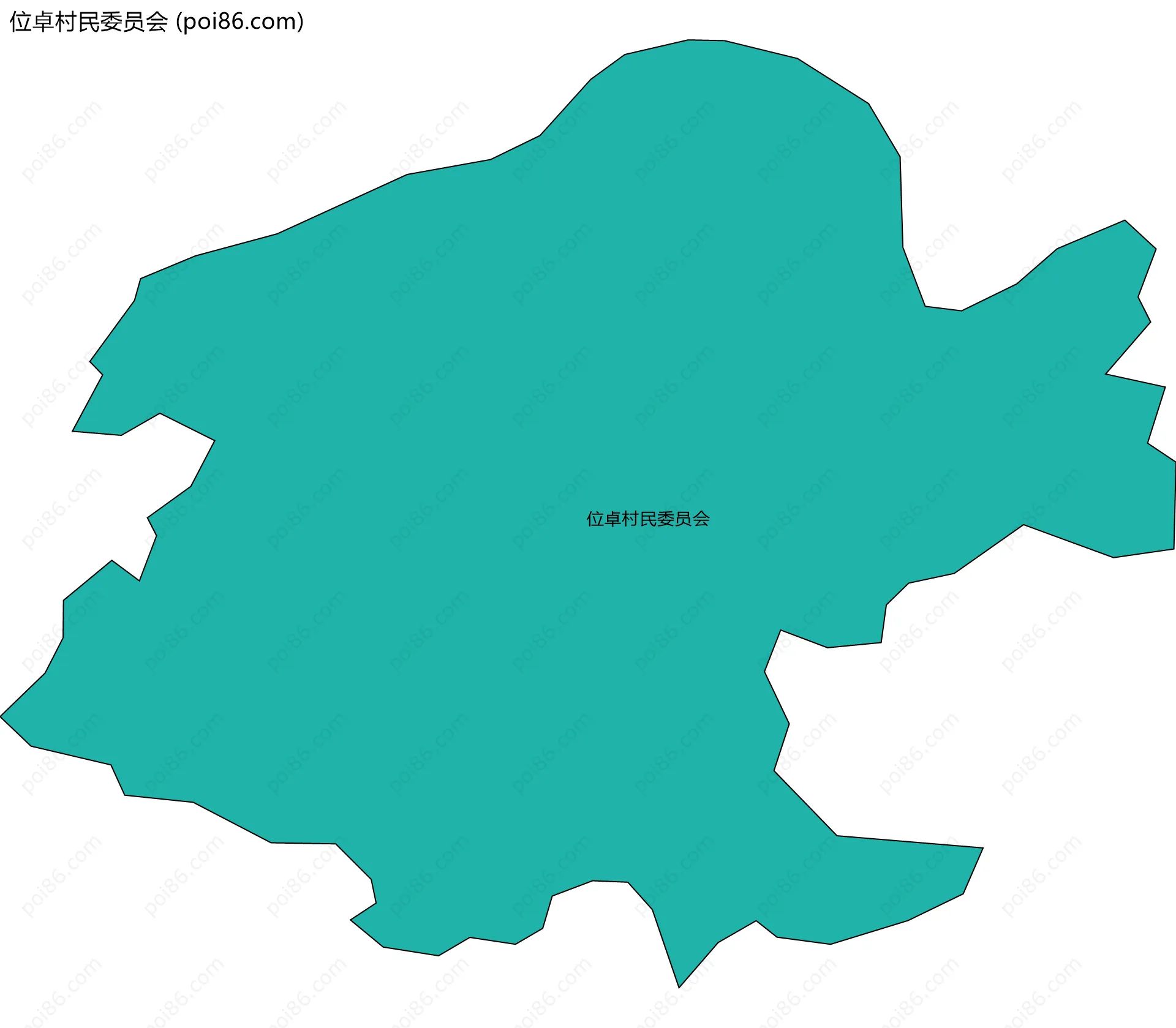 位卓村民委员会边界地图