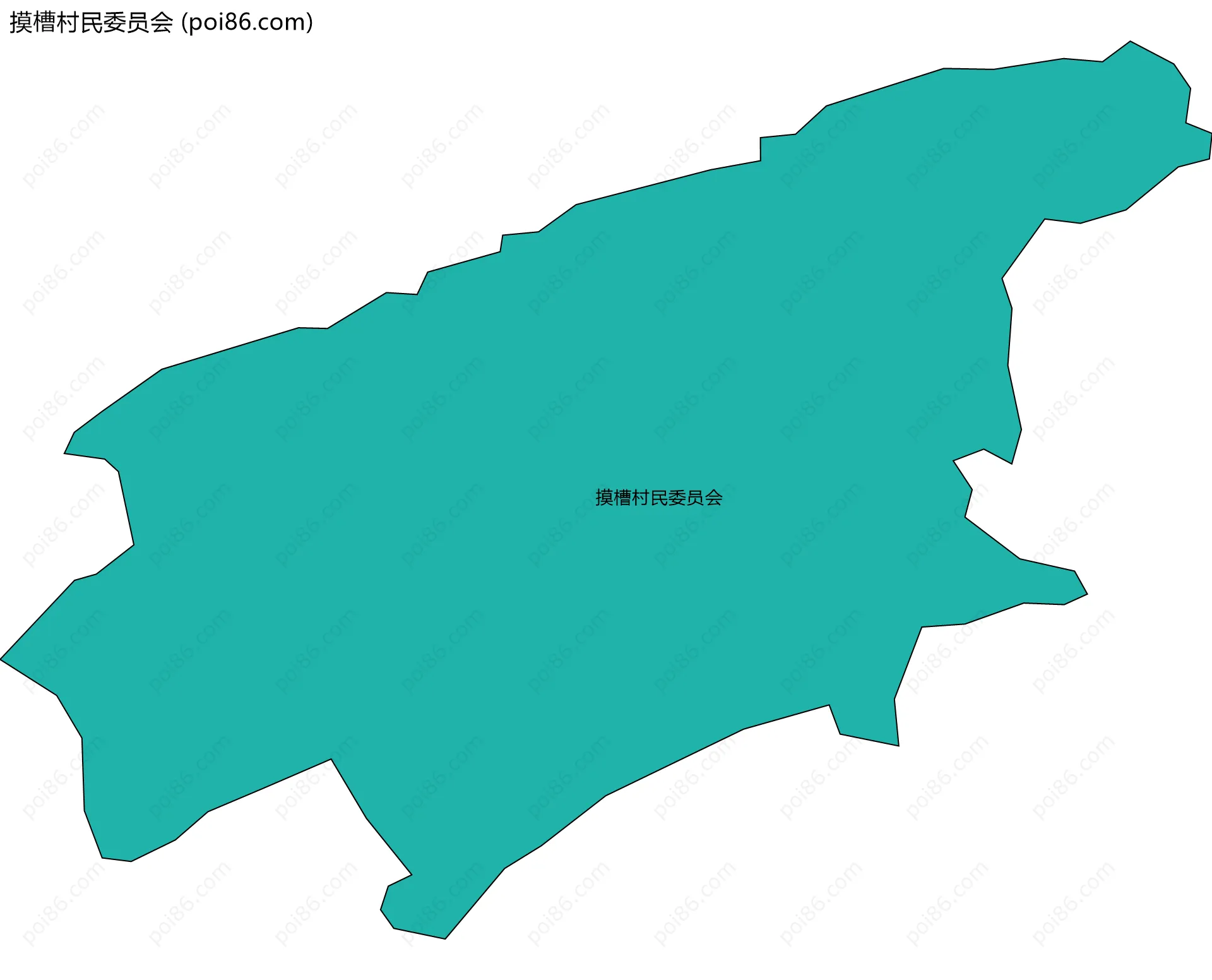 摸槽村民委员会边界地图
