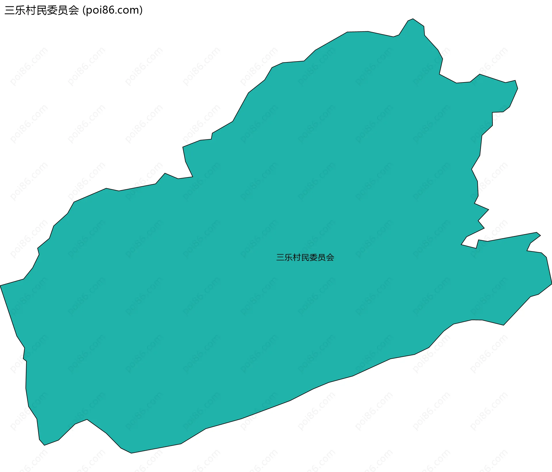 三乐村民委员会边界地图