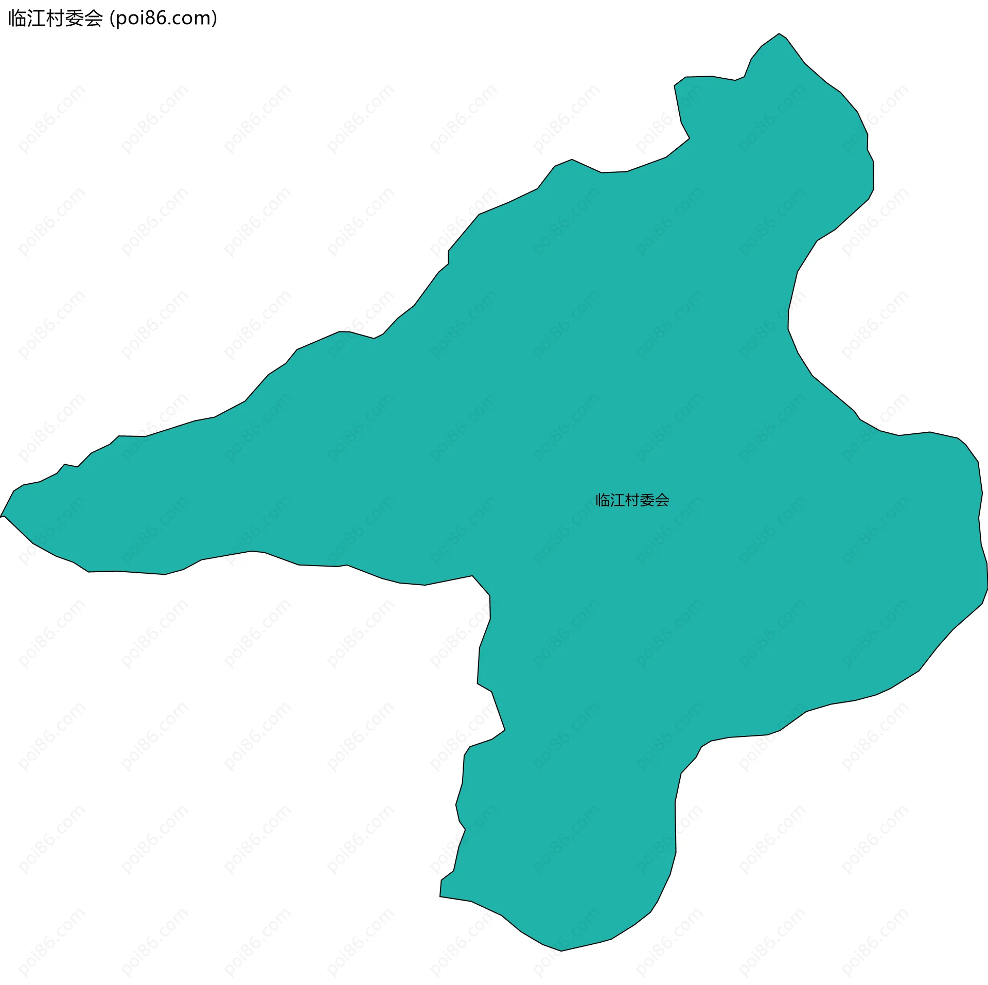 临江村委会边界地图