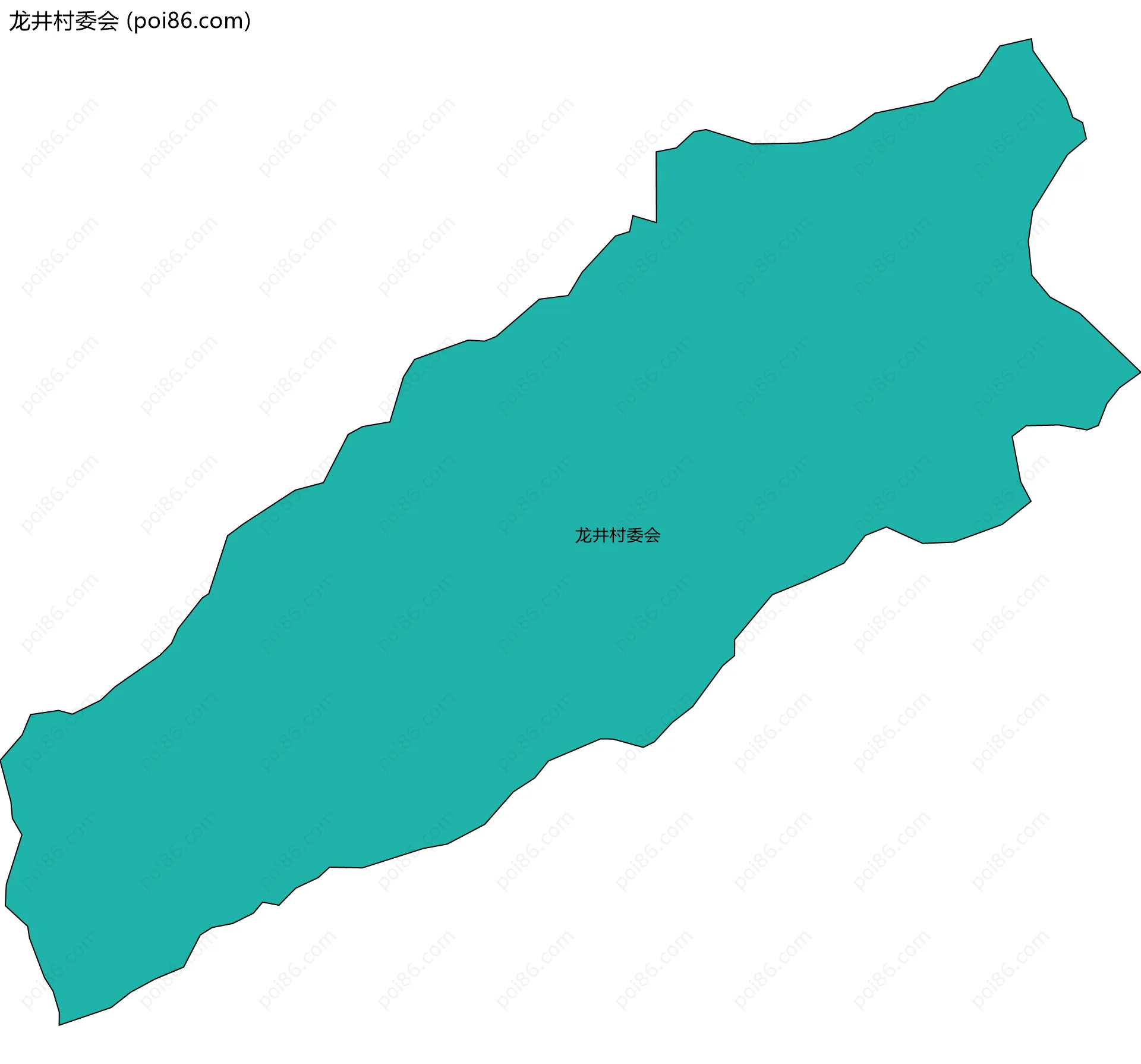龙井村委会边界地图