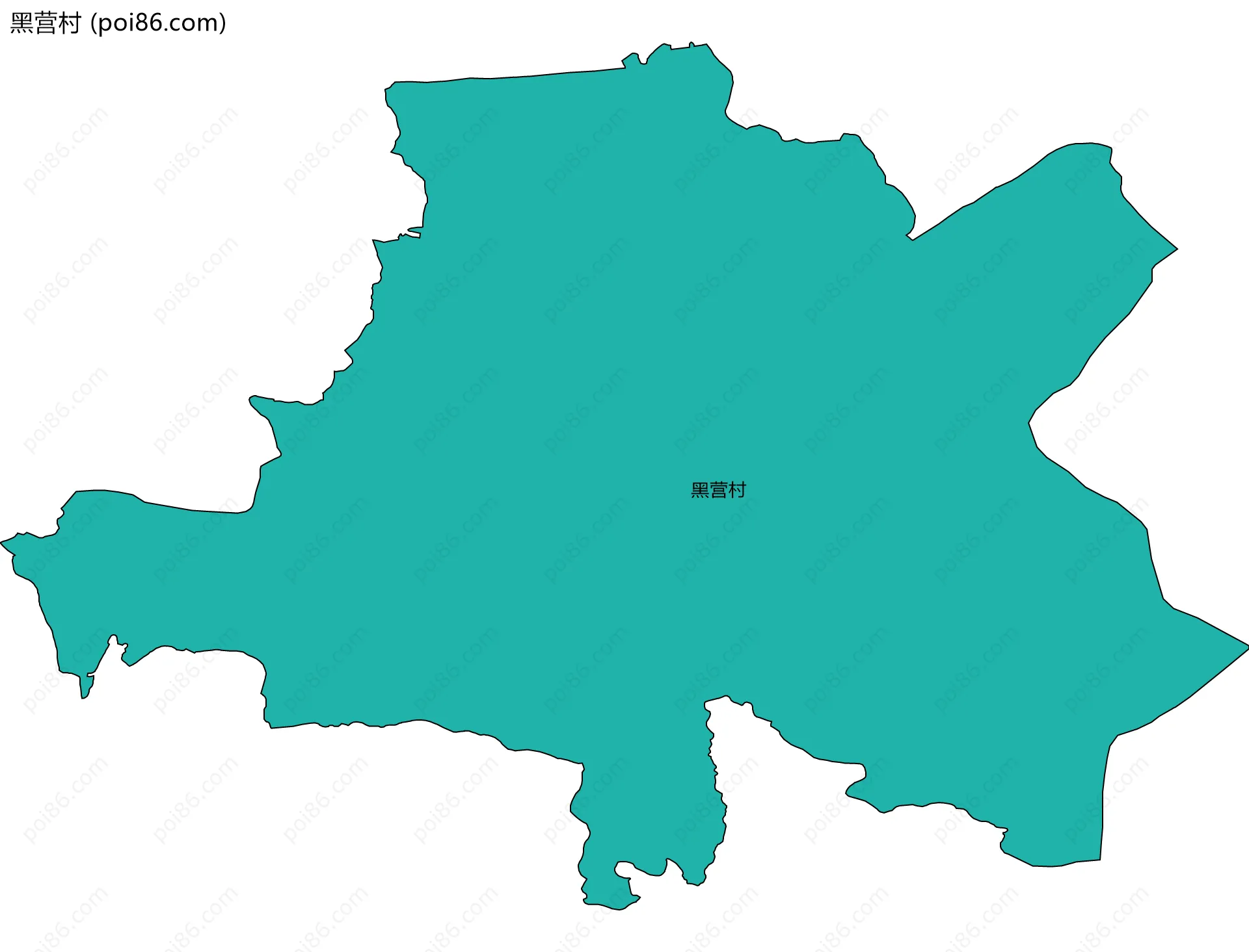 黑营村边界地图