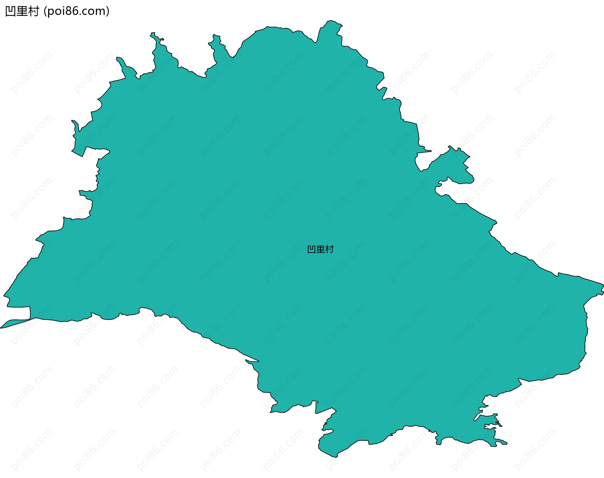 凹里村边界地图