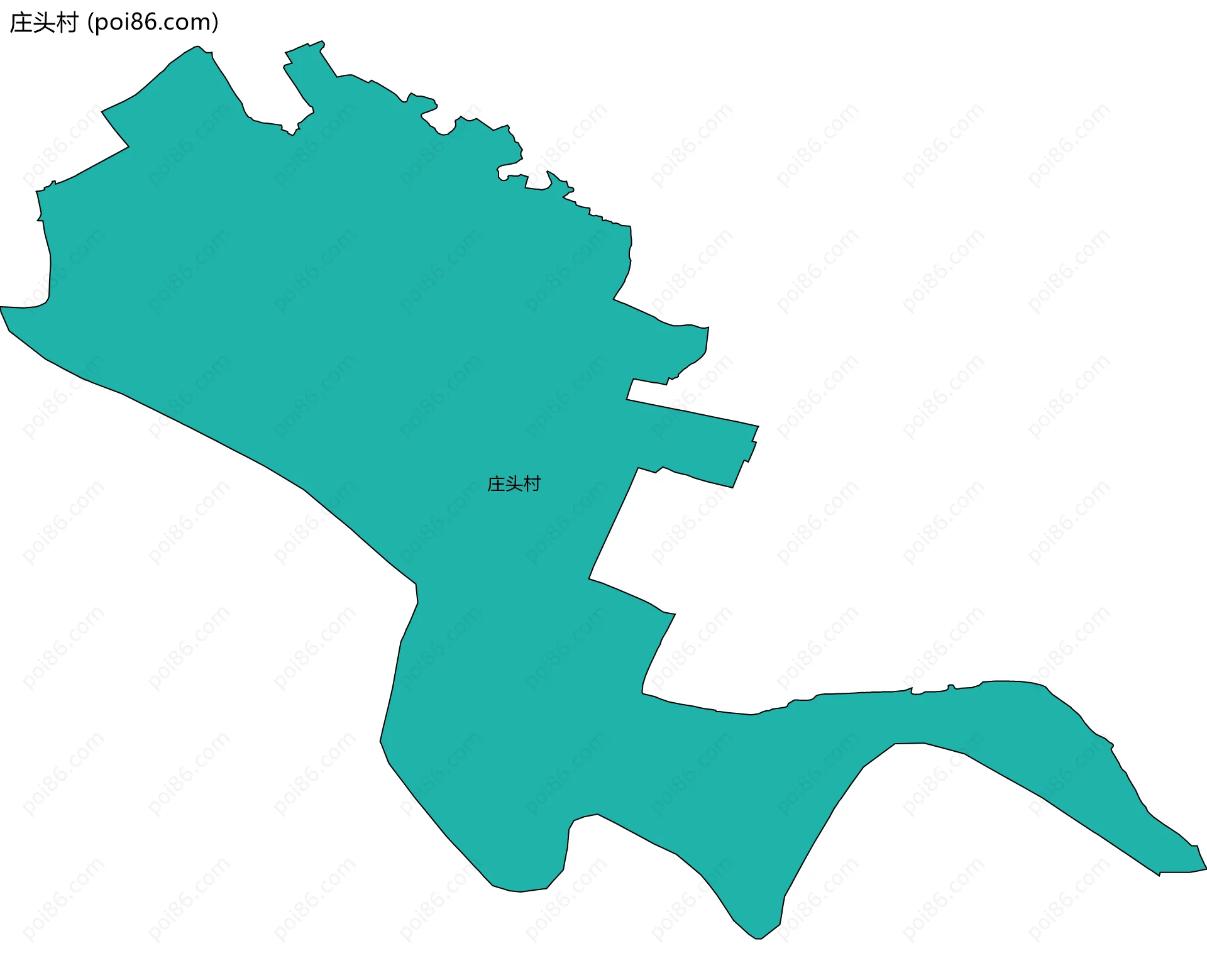 庄头村边界地图