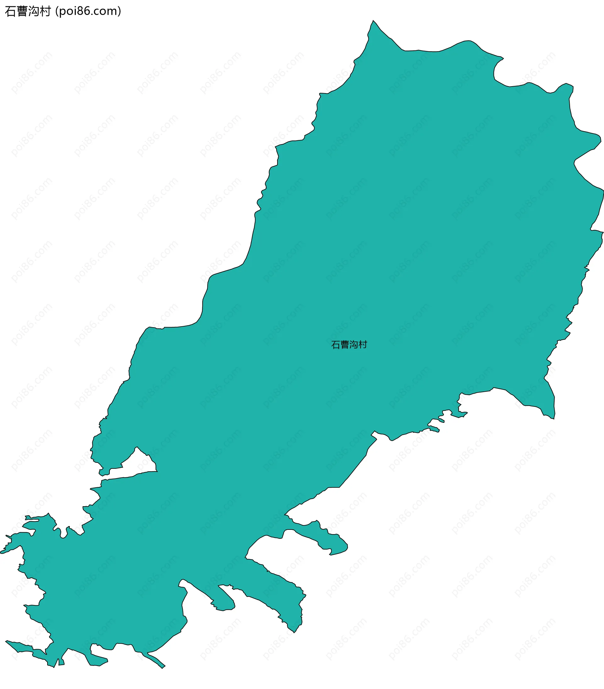 石曹沟村边界地图