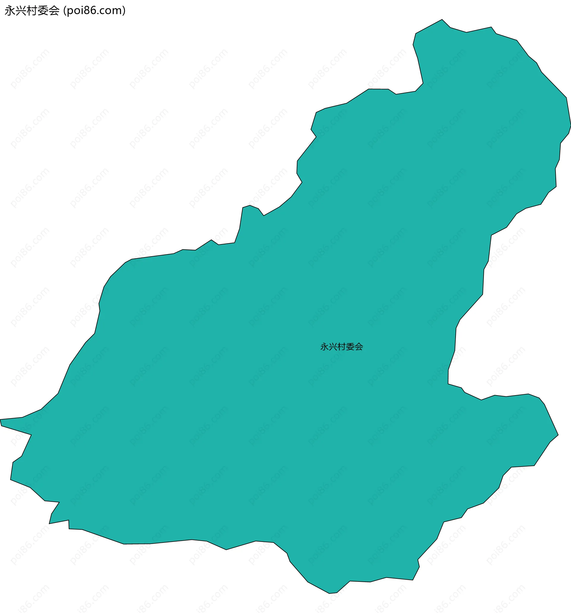 永兴村委会边界地图