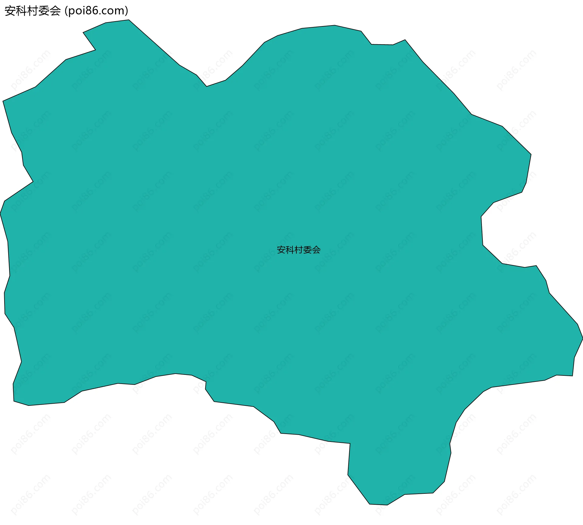 安科村委会边界地图