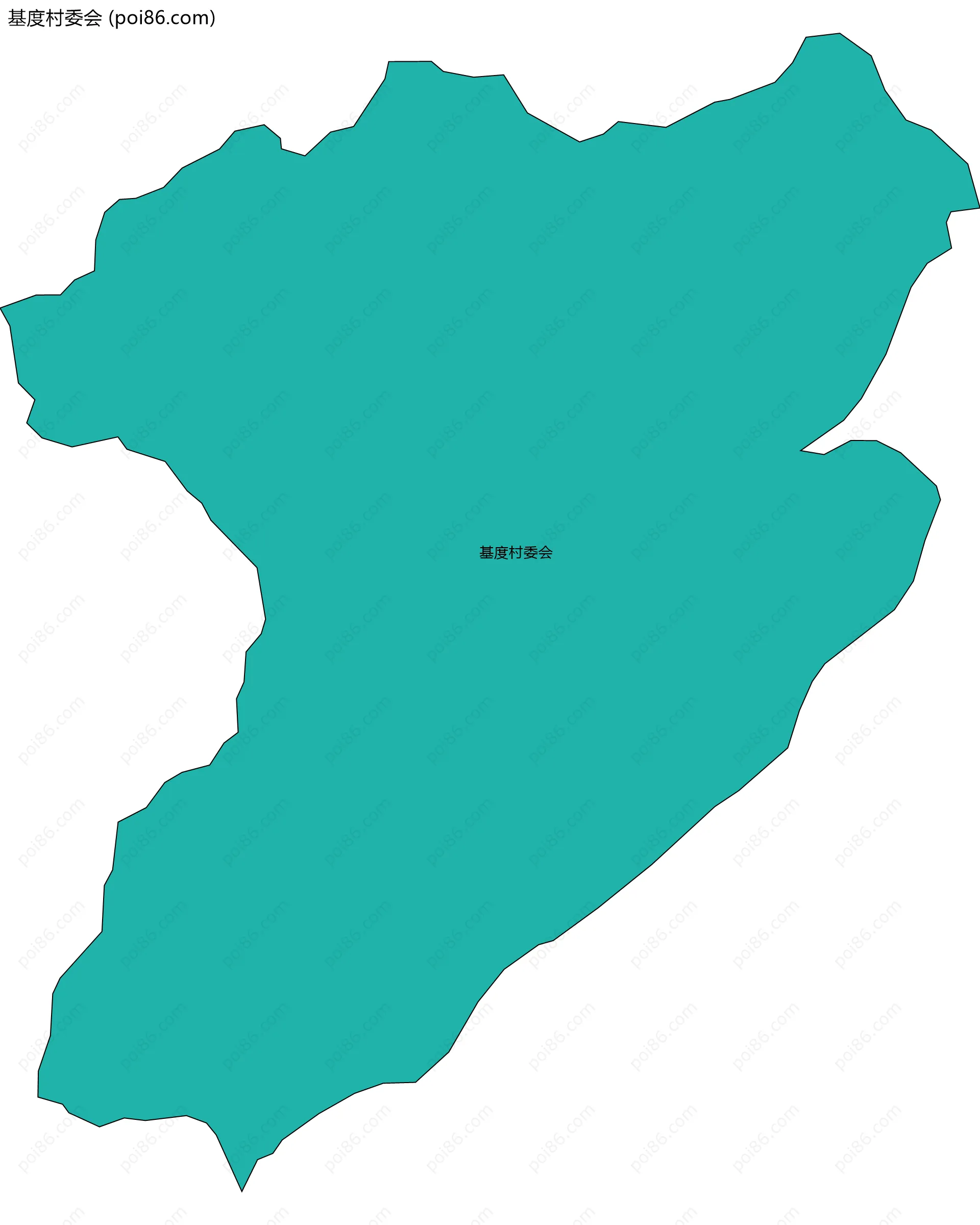 基度村委会边界地图
